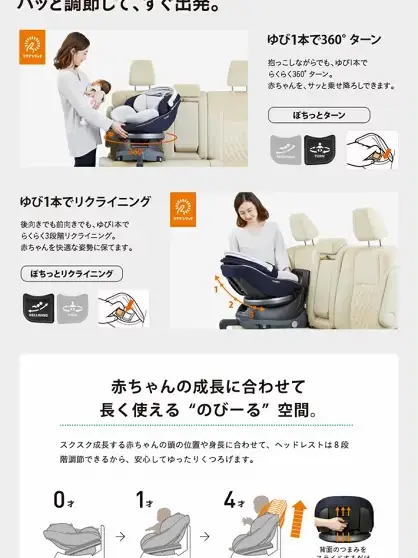 コンビ公認】Combi チャイルドシート ISOFIX 回転式 新生児 1歳から 2歳 3歳 新生 | ぺこが投稿したフォトブック | Lemon8