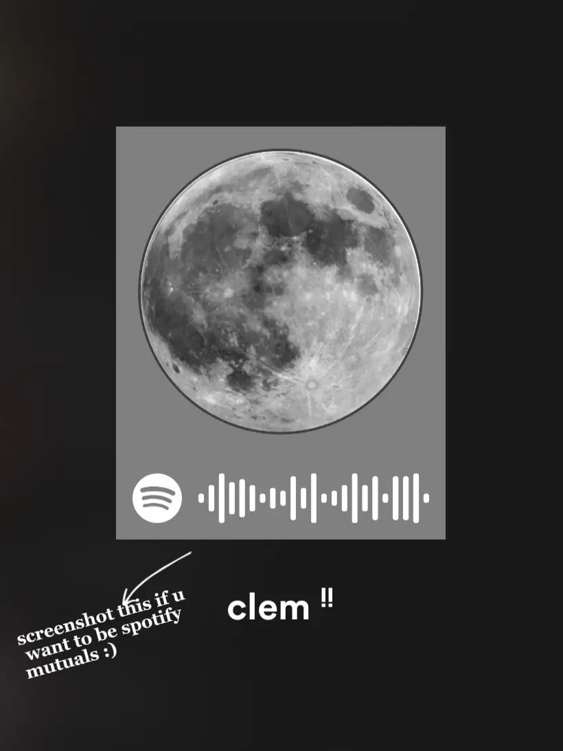  A screenshot of a moon with the words "clem !!" written above it.