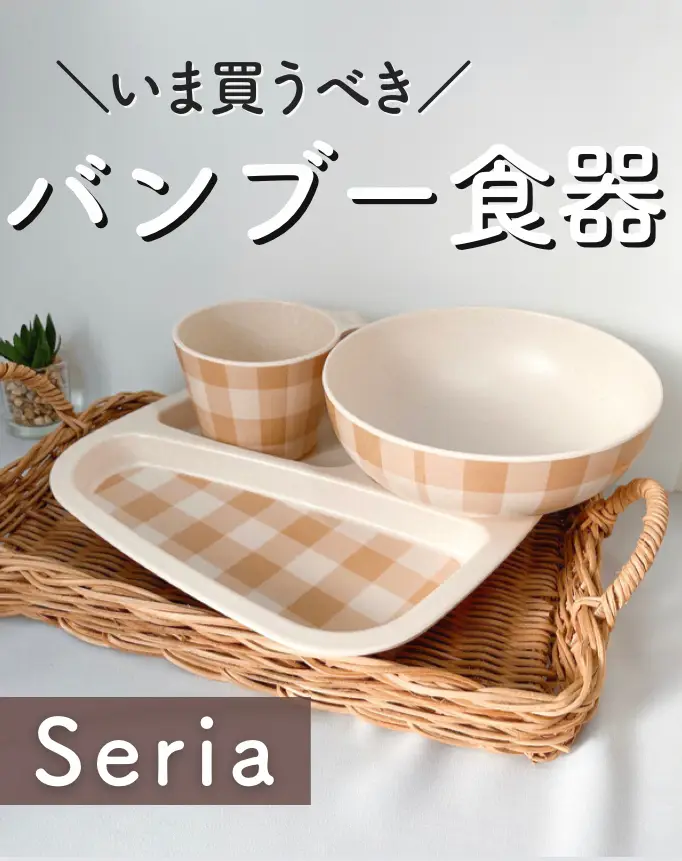 撃的な可愛さ♡バんプーファイバー食器🌿 | きこ⌇100均商品レビュー𓅯