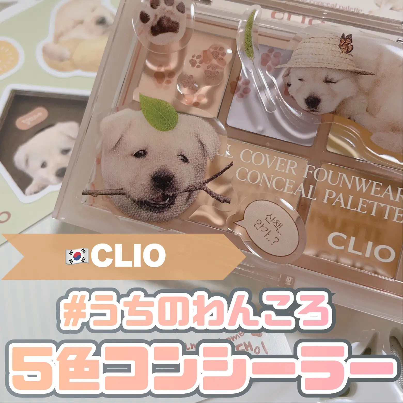 メガ割購入品 CLIO新作🐶うちのわんころコンシーラーパレット | 時空の歪み_韓国コスメ図鑑が投稿したフォトブック | Lemon8