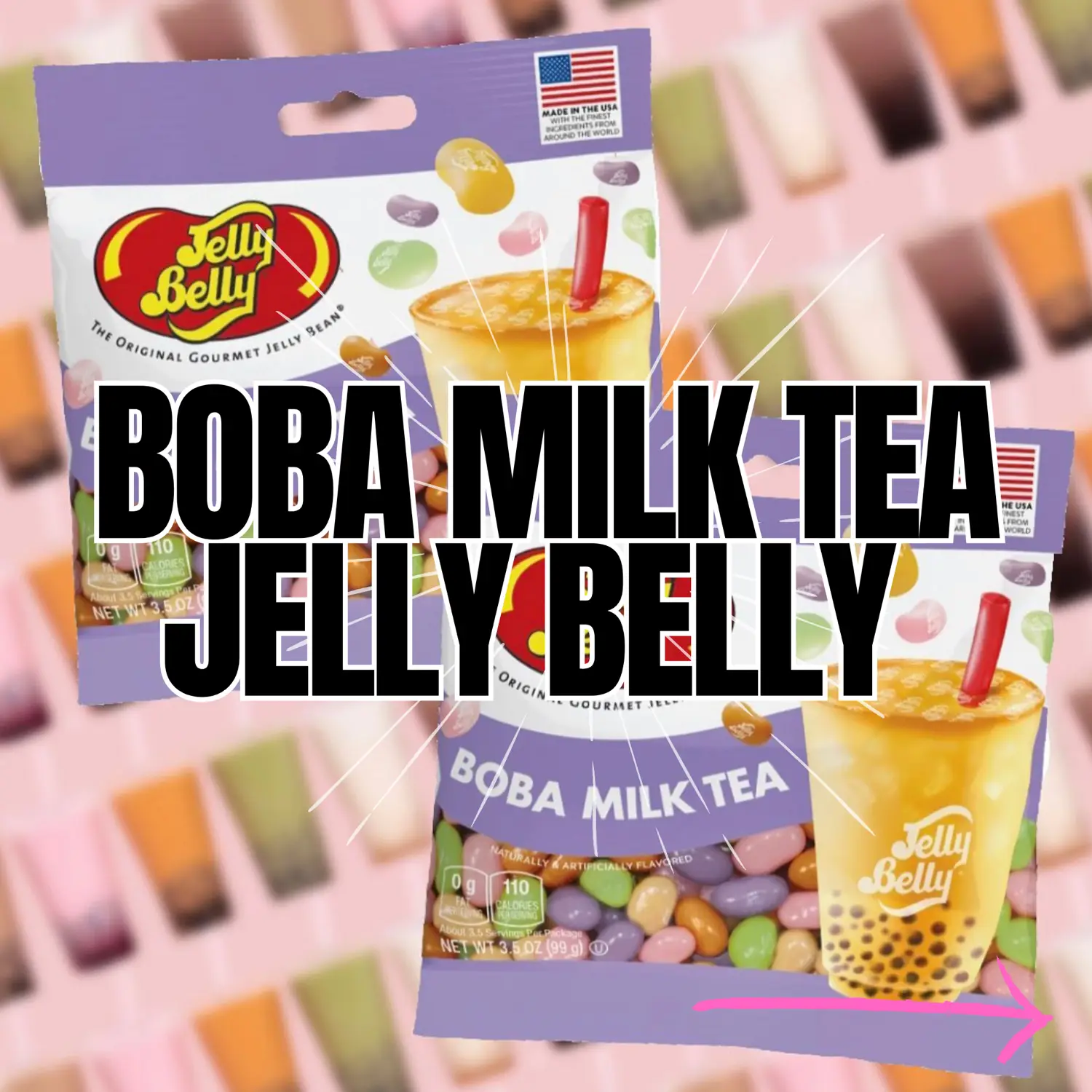 Boba Milk Tea Jelly Beans 4.25 oz Gift Box