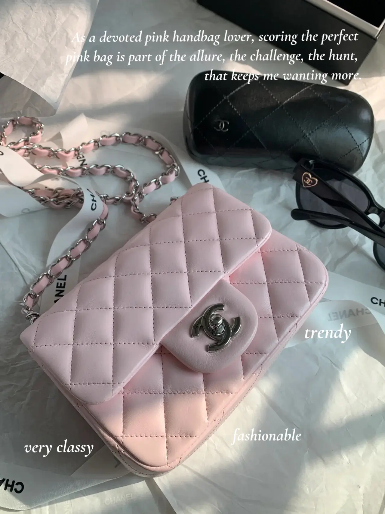 Chanel Classic Small Double Flap 22S Pink Quilted Caviar with light gold  hardware