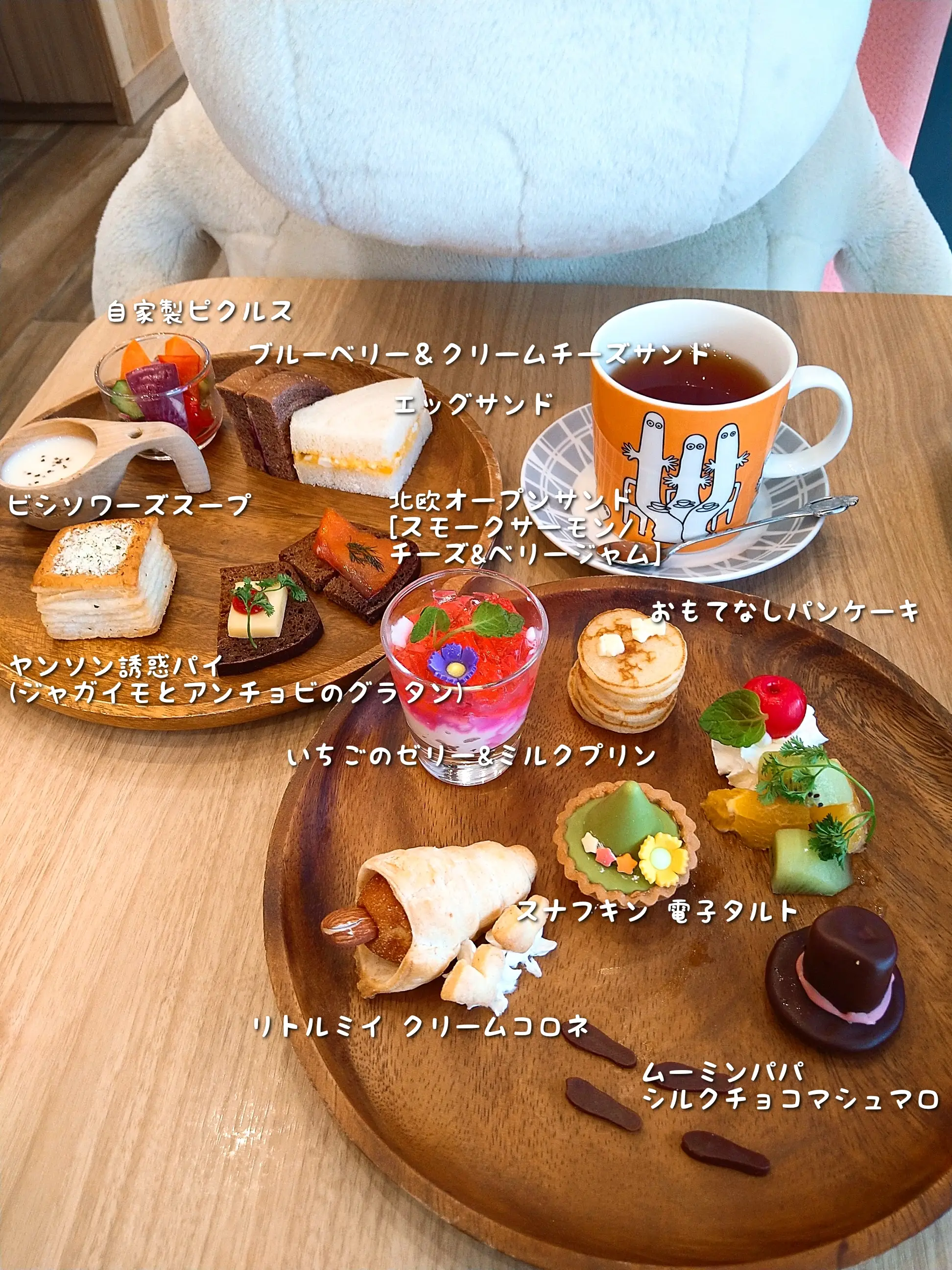 ムーミンとアフタヌーンティーができるカフェ＠スカイツリーソラマチ | あきぽぽぽーんが投稿したフォトブック | Lemon8