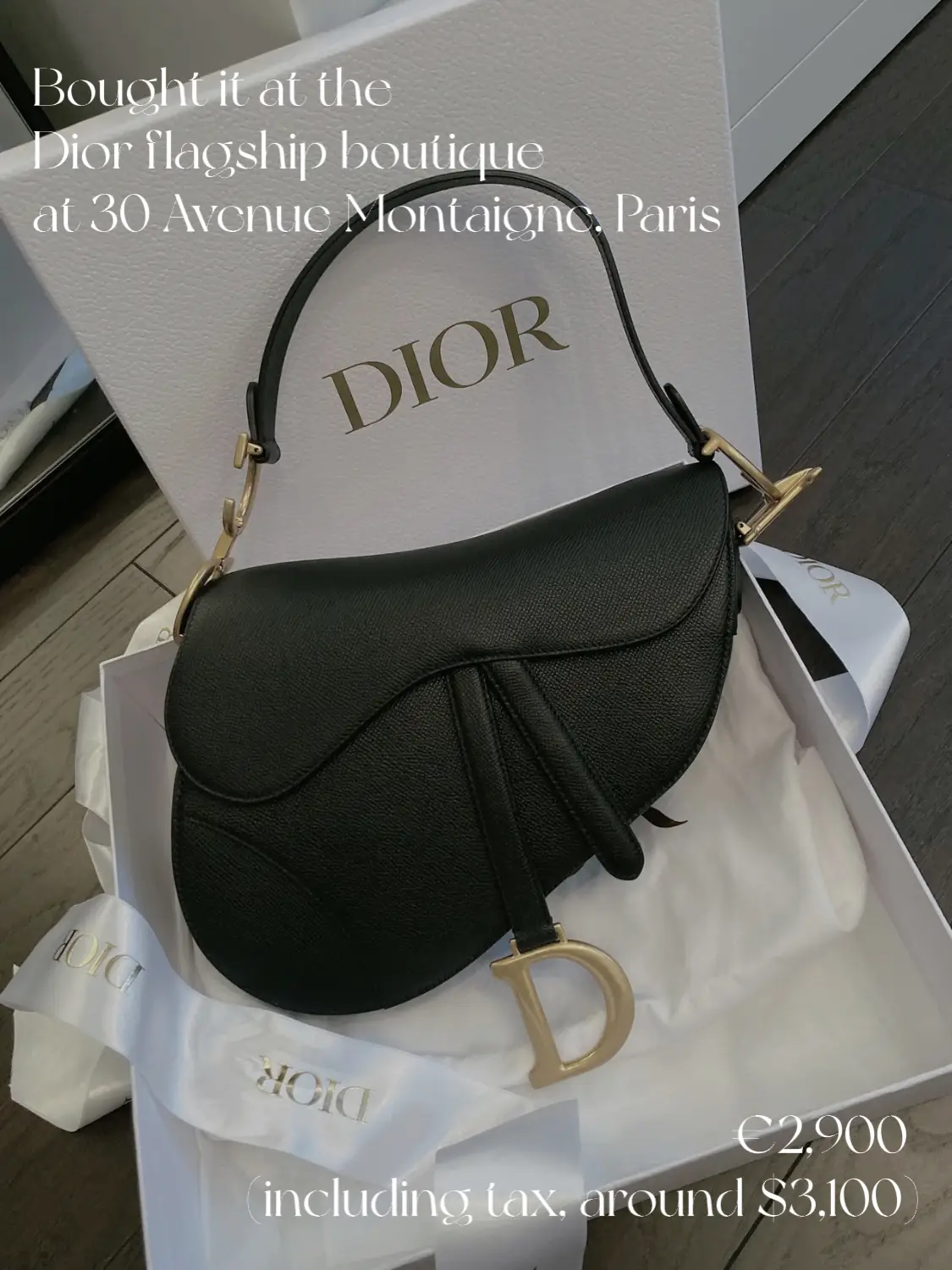 Dior Saddle Calfskin Bag Unboxing 