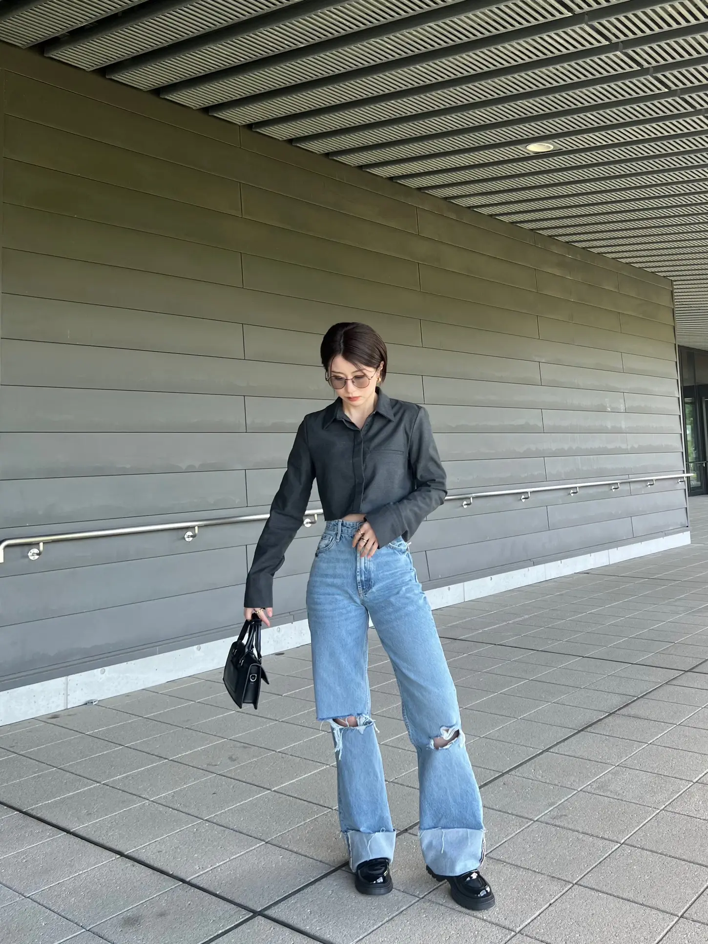 ZARA バーレスクインスピレーション デニム ライトブルー ZARA バーレスクインスピレーション デニム ライトブルー