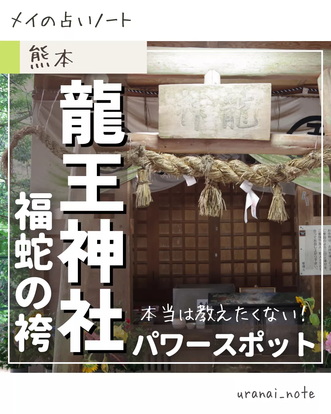 休日に行きたい⛩️縁結び神社【龍王神社】福蛇の袴 | メイ🍀占いﾉｰﾄが投稿したフォトブック | Lemon8