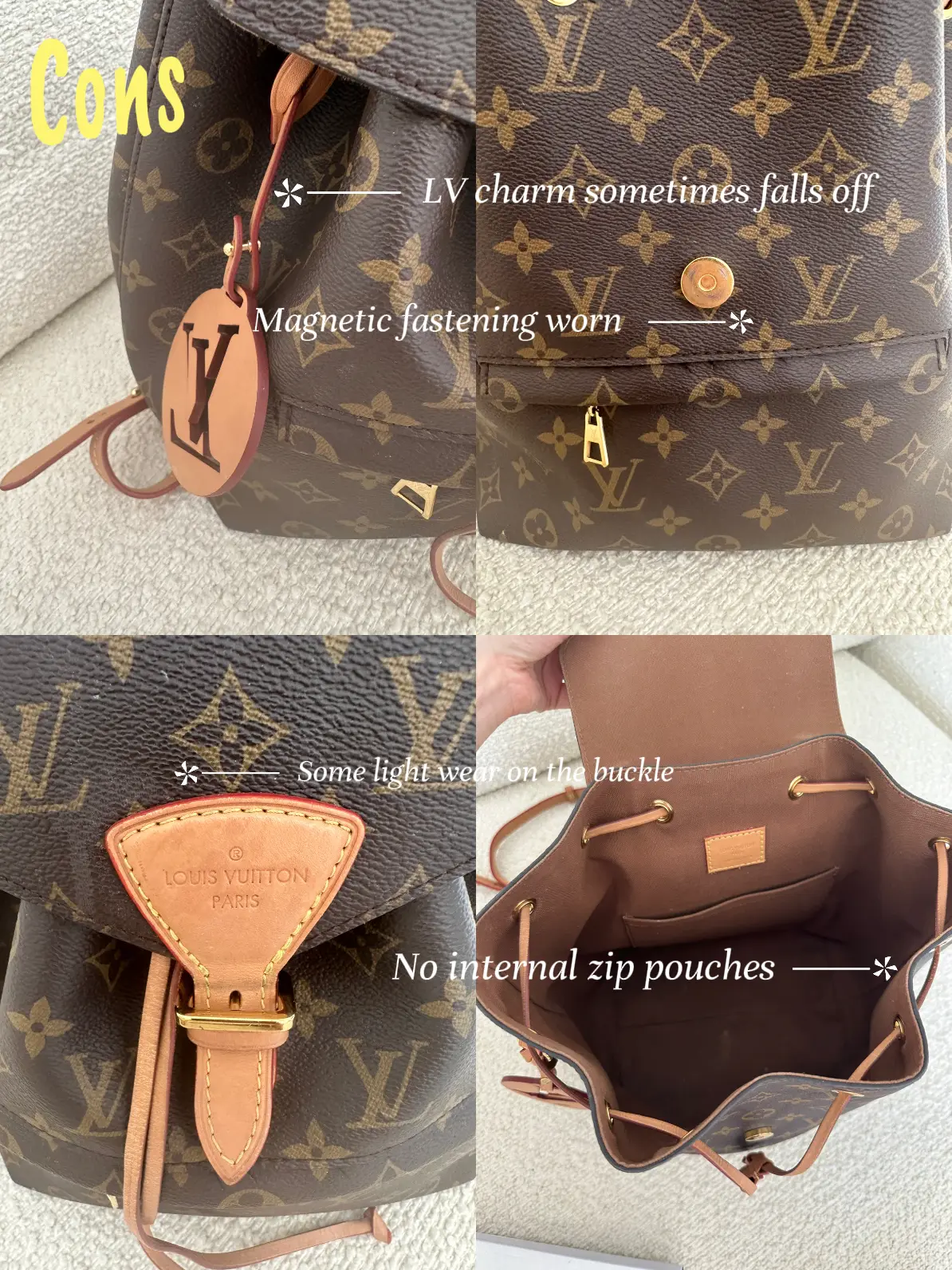 LOUIS VUITTON MONTSOURIS BACKPACK REVIEW, MOST USED BAG OF 2021! 