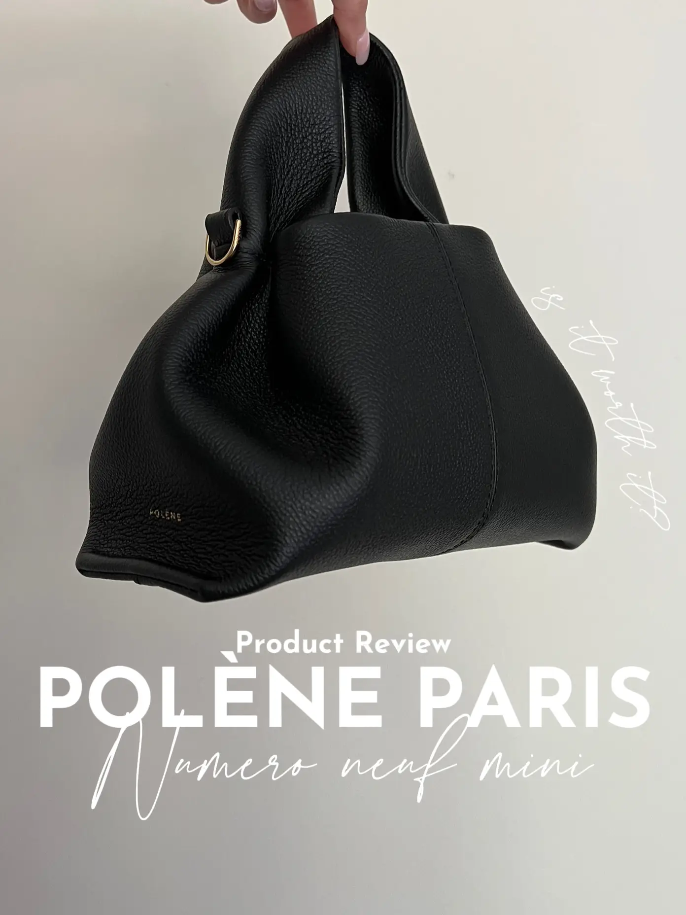 Polene Numero Neuf VS Numero Neuf Mini - Side by side bag comparison & what  fits in each bag 