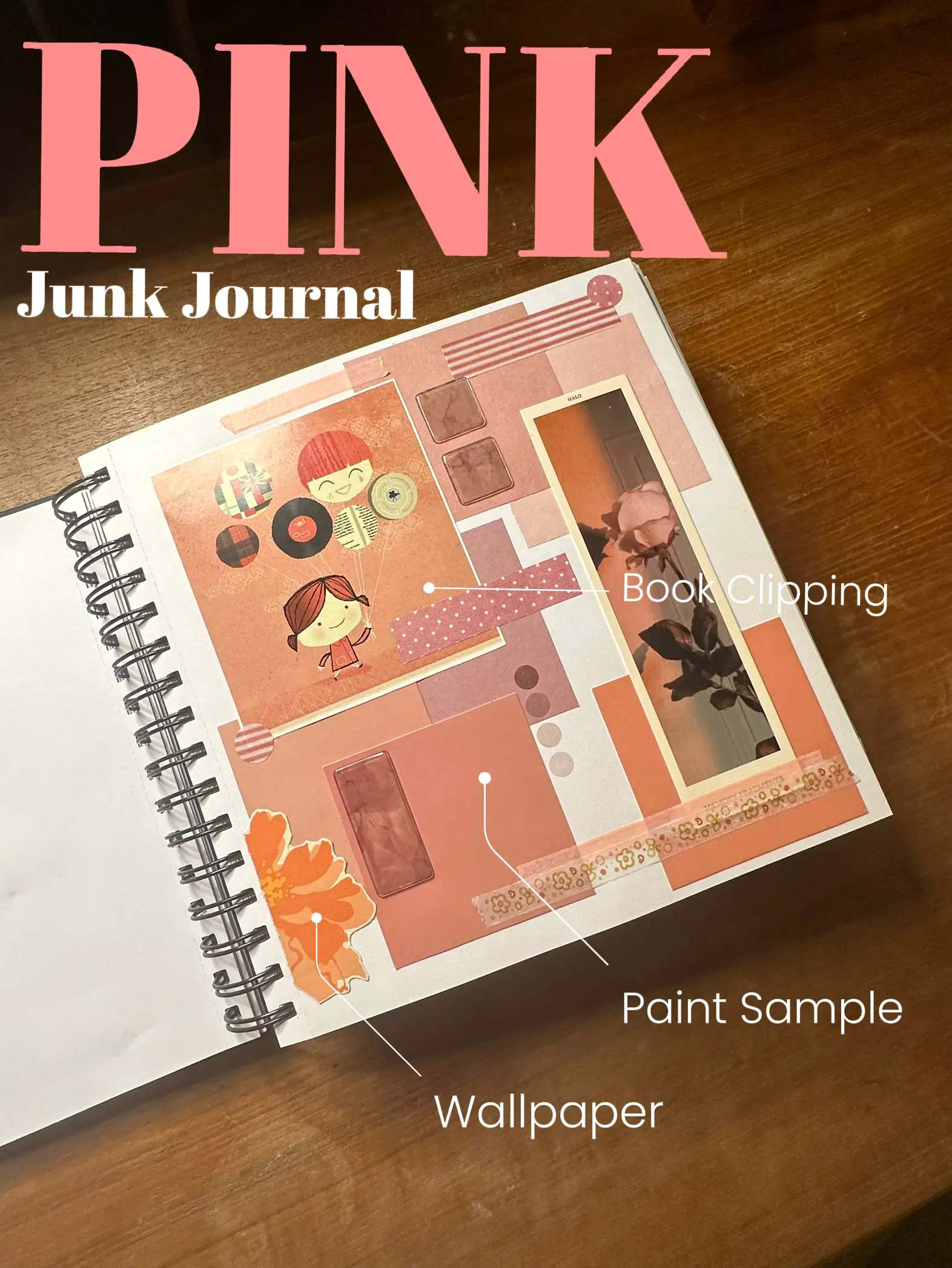 Pink Inspired Junk Journal, Bộ sưu tập do Mallory.dro đăng