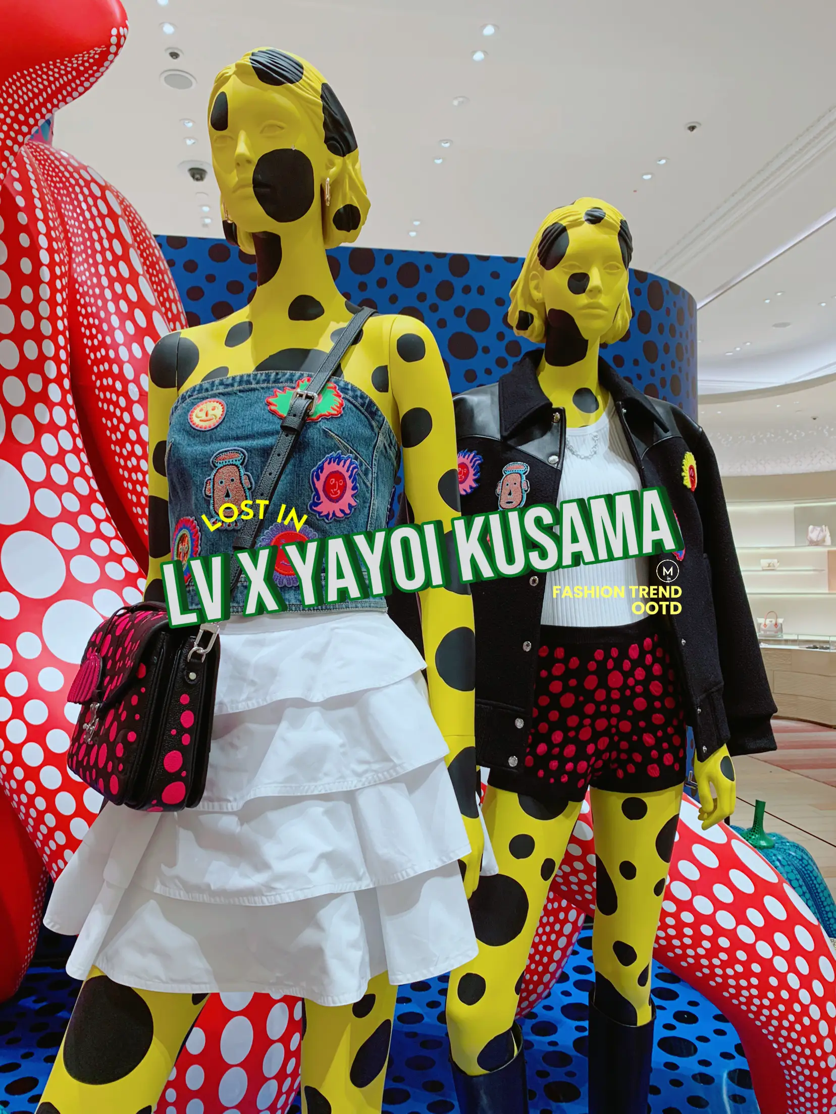 Yayoi Kusama & Louis Vuitton - London Harrods #fyp #art