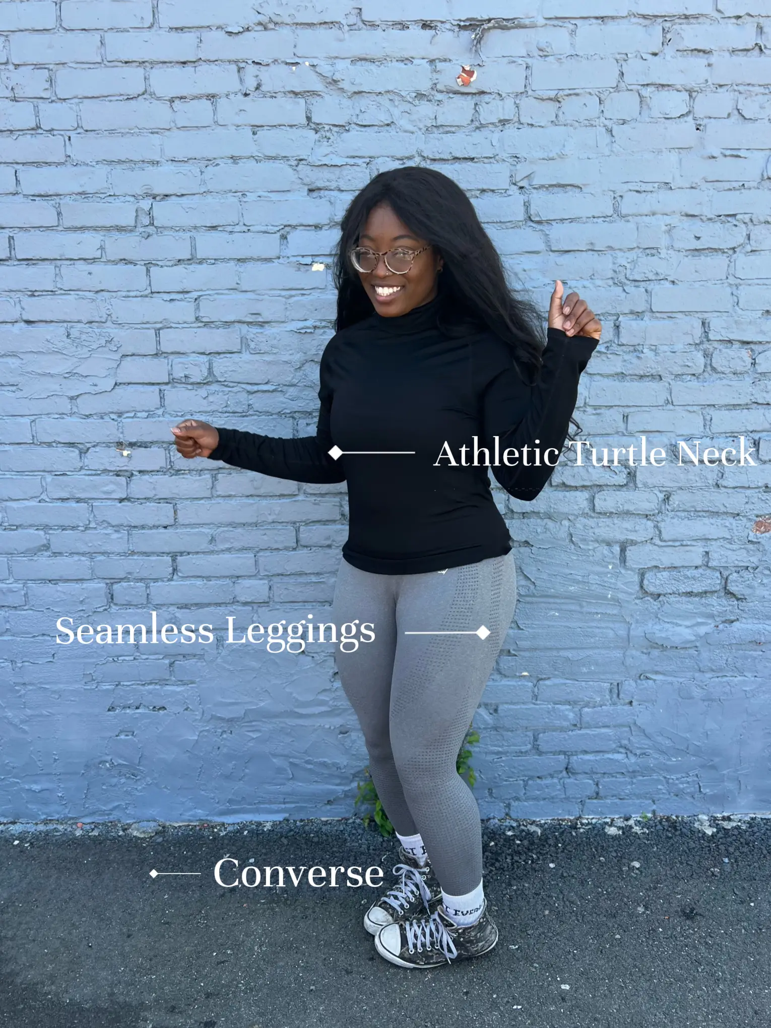 How to wear Converse - with leggings with Converse