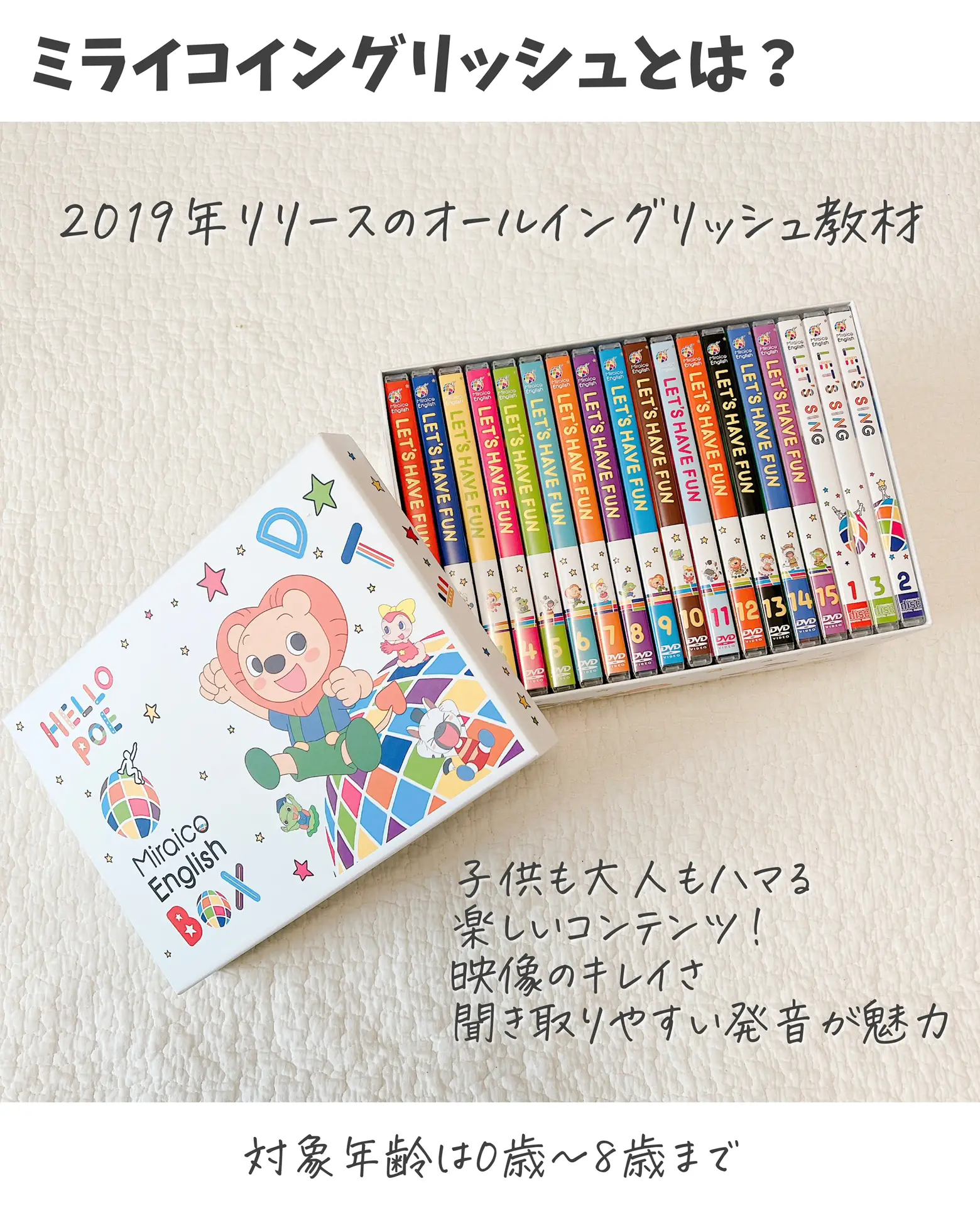ミライコイングリッシュBOX Miraico English DVD CD 2021新商品 - その他