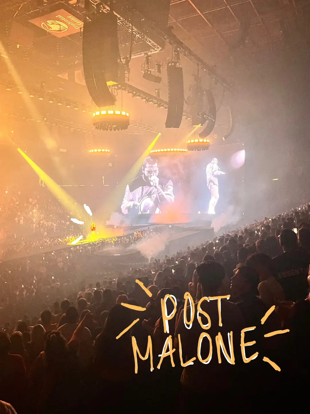  A concert at the Prudential Center with POST MALONE as the artist.