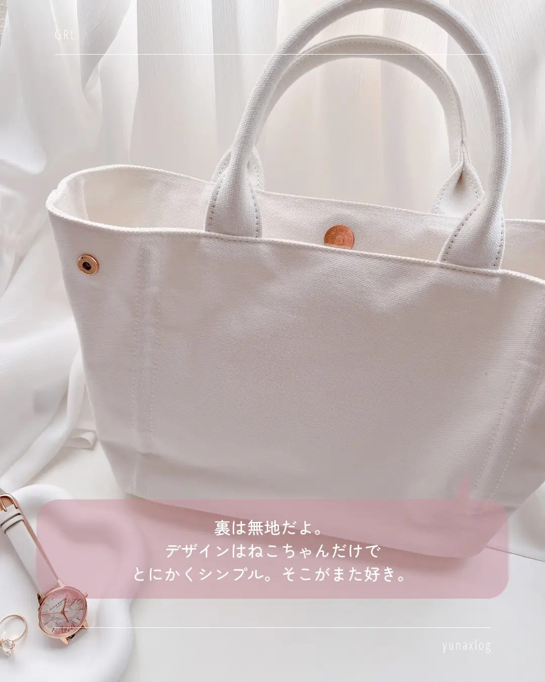 ステッチで描かれたくすみカラーのねこちゃんトートバッグ👜 | yunaが投稿したフォトブック | Lemon8