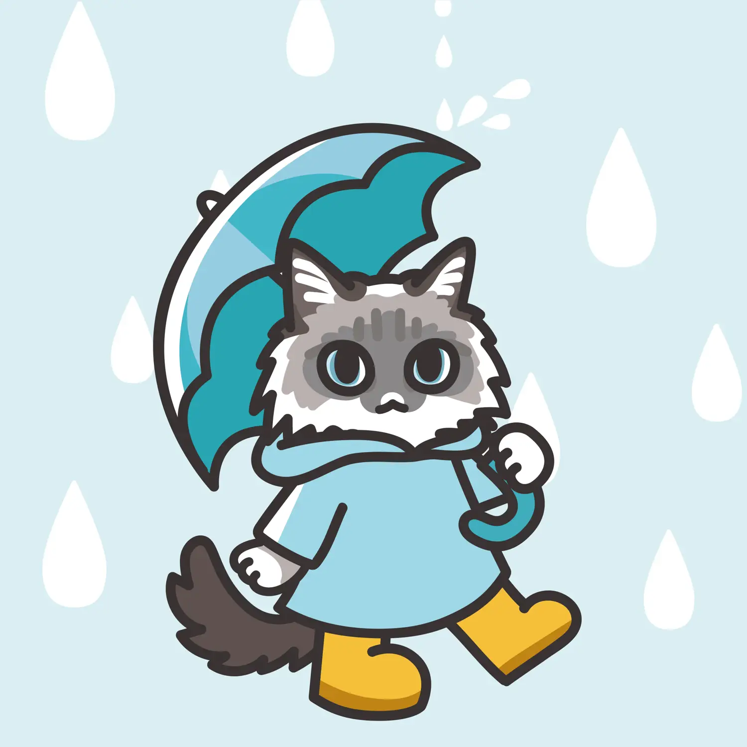 この時期におすすめです。すてぃちレインコート 雨の日おすすめウエア