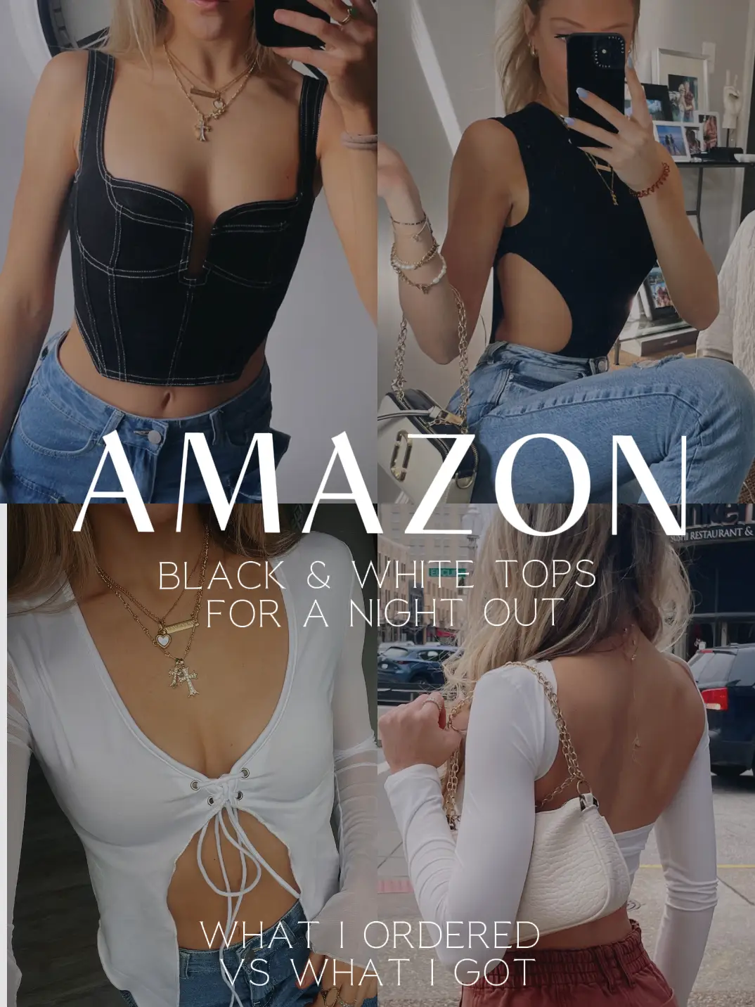🌼☀️ Bralettes make basics look fun! > > > • Black or white extended lace  bralette pairs perfectly with an off shoulder slouchy t