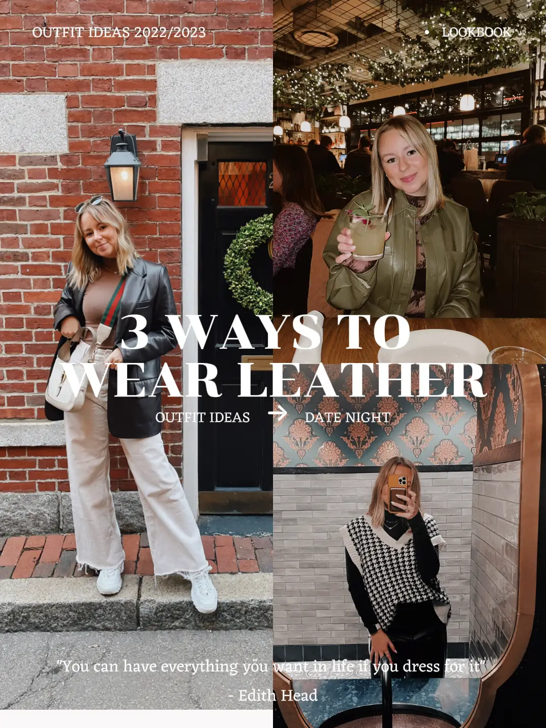 3 WAYS TO WEAR A LEATHER DRESS - OUTFIT IDEAS