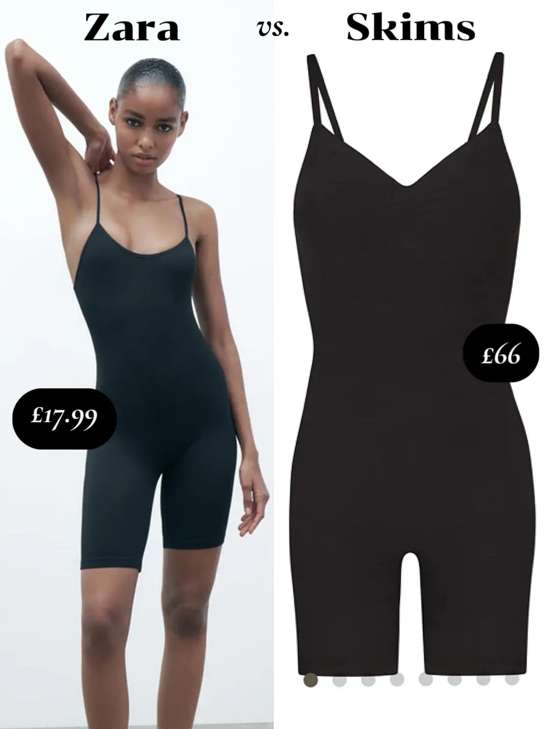 Skims bodysuit dupe from Zara! They are so comfortable, and