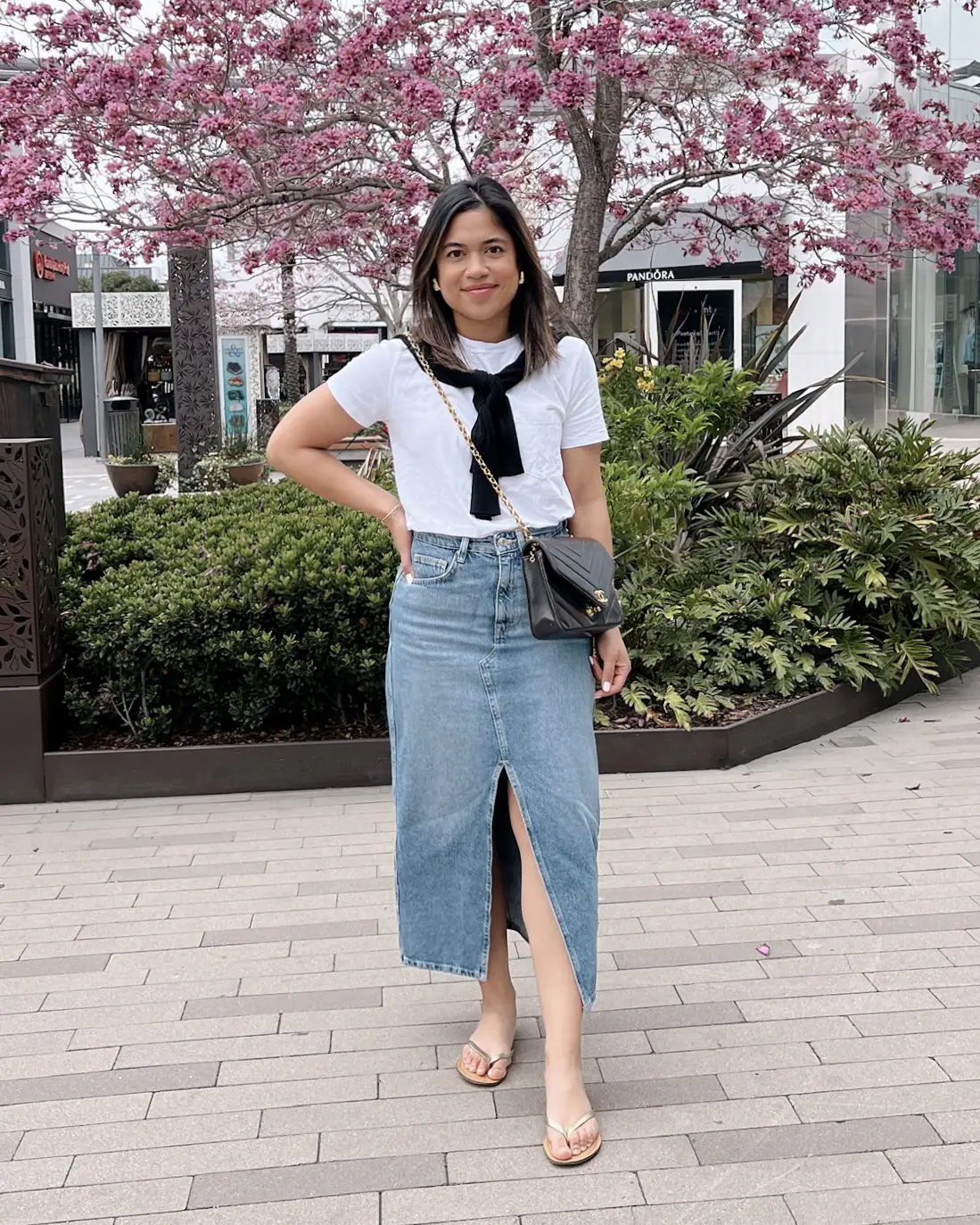 DENIM MIDI SKIRT Gallery posted by sassandsun Lemon8