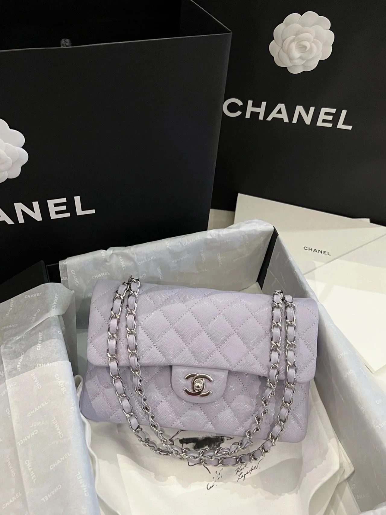 Chanel Classic Bag Timeless Bag lined flap vanilla vintage Cream