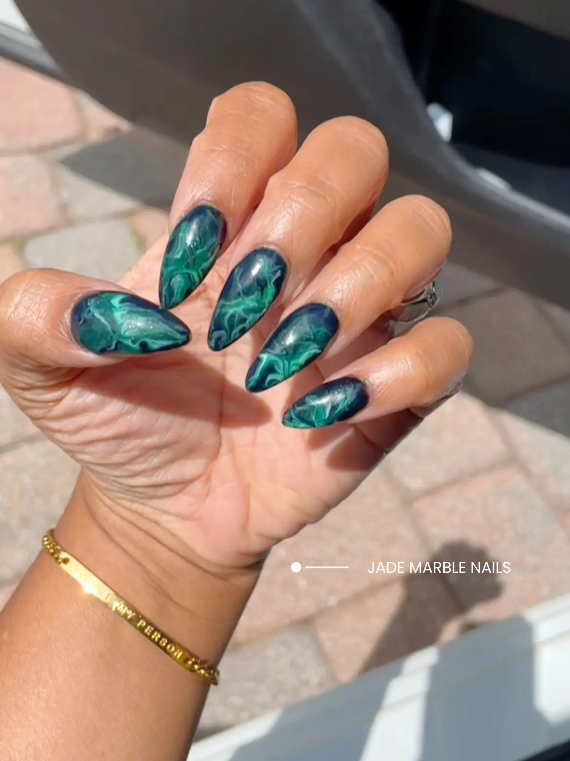 Green deals marble nails