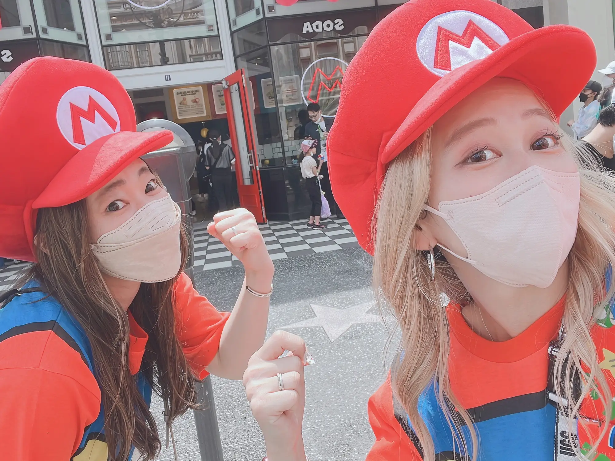 パワーアップバンド USJ マリオ ルイージ 姉妹お揃い コスプレ 係り 