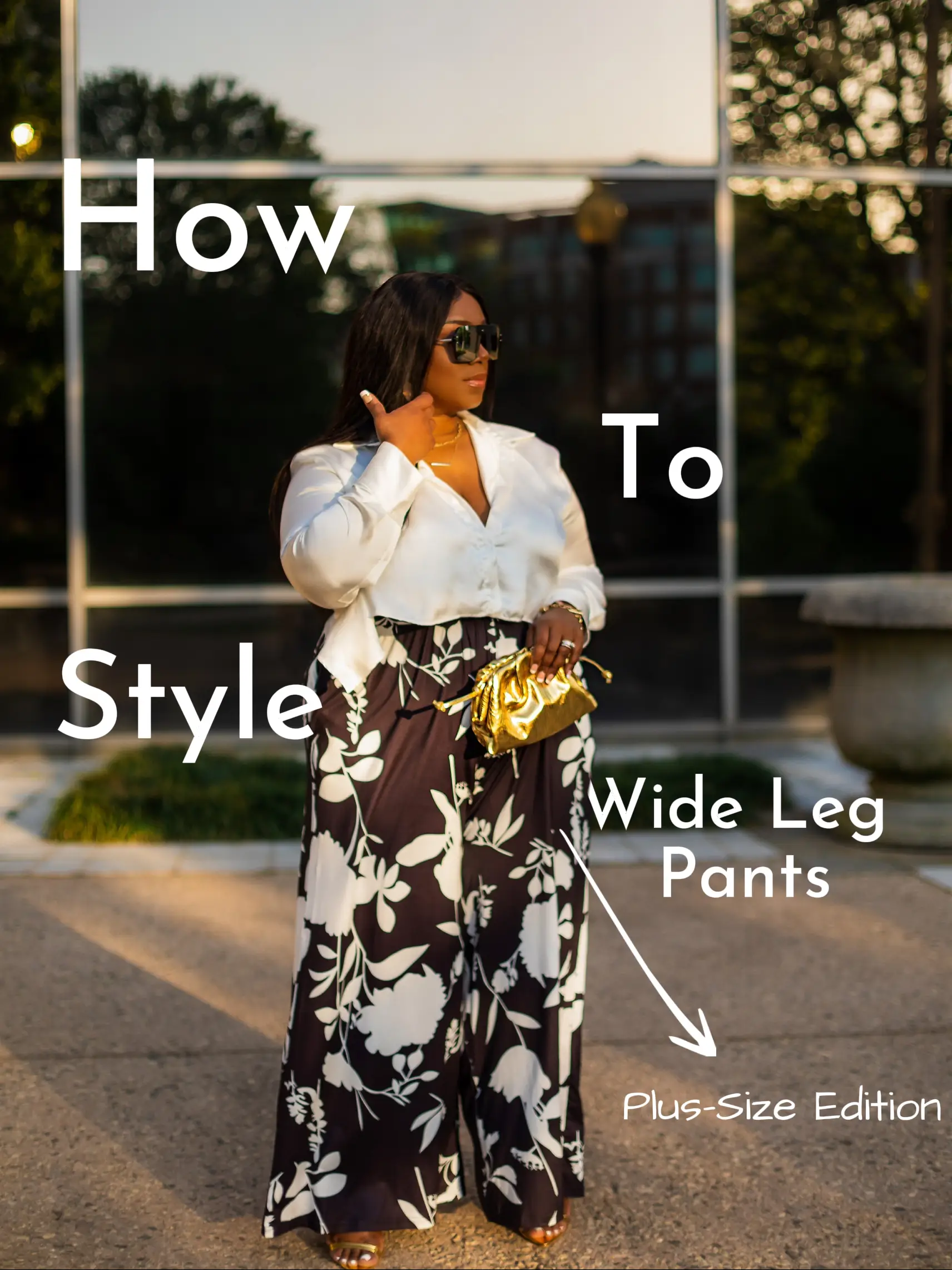 How To Wear Wide Leg Pants (Plus Size)