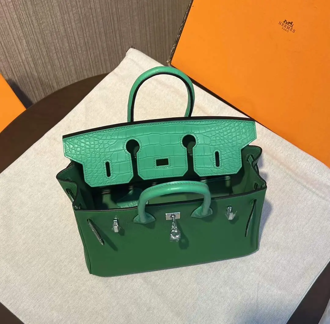 Hermes Picotin Lock Bag in original togo leather bamboo green(handmade)