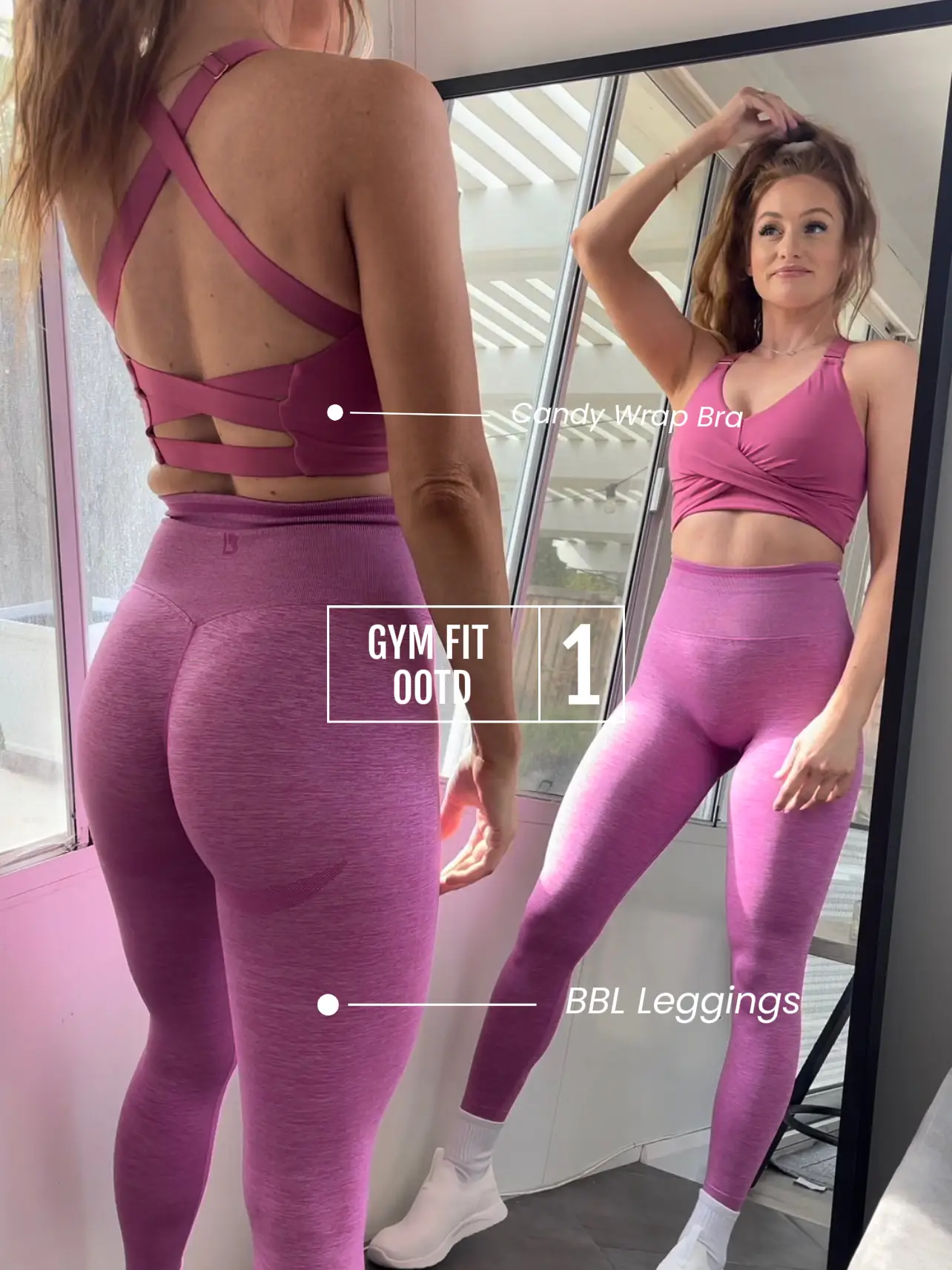 LSKD - LSKD Seamless Lilac Leggings on Designer Wardrobe