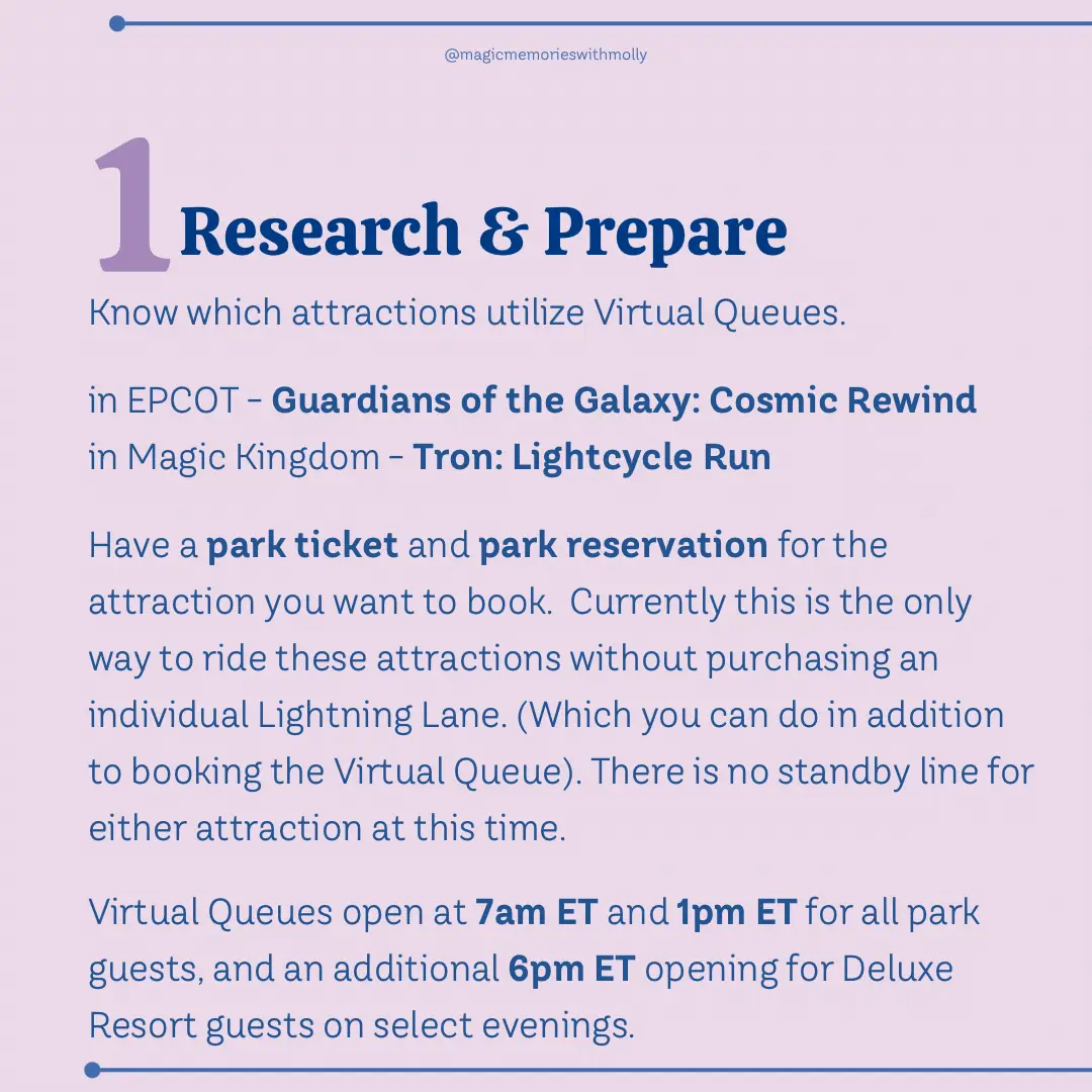 5 Virtual Queue Tips for WDW Gallery posted by MagicWithMolly