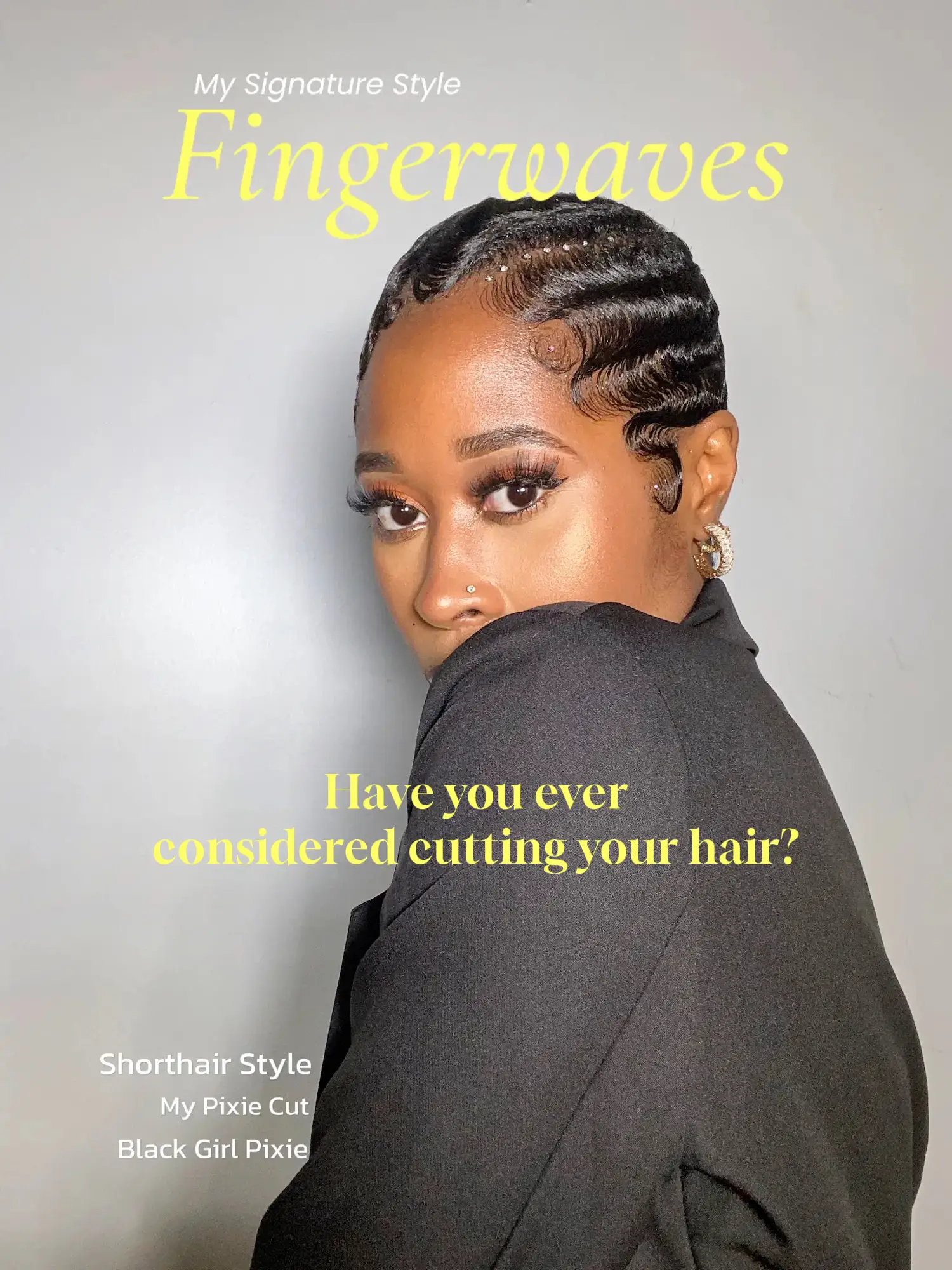 Fingerwaves and curls short hair sale