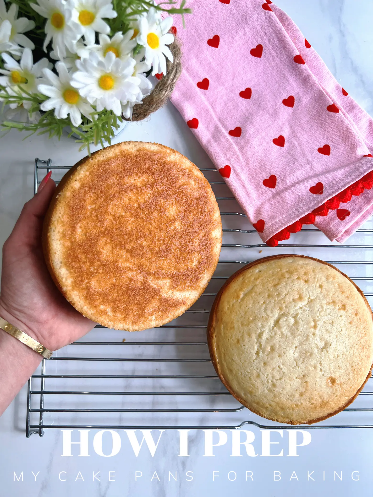 How I prep my cake pans for the perfect release! Gallery posted by