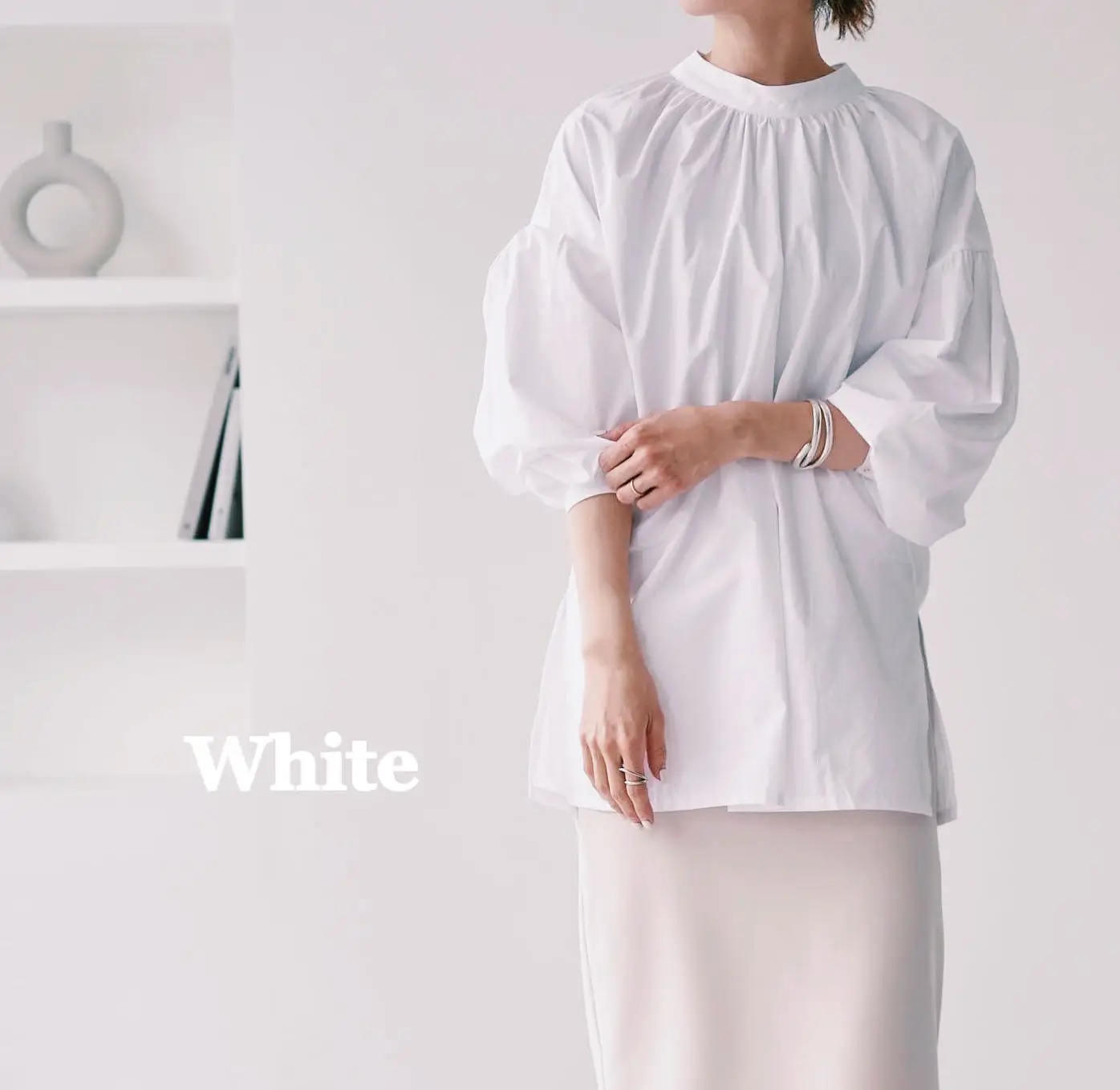 美品 】 マルニ MARNI 半袖 シャツ ギャザー 白×紺 ストライプ 