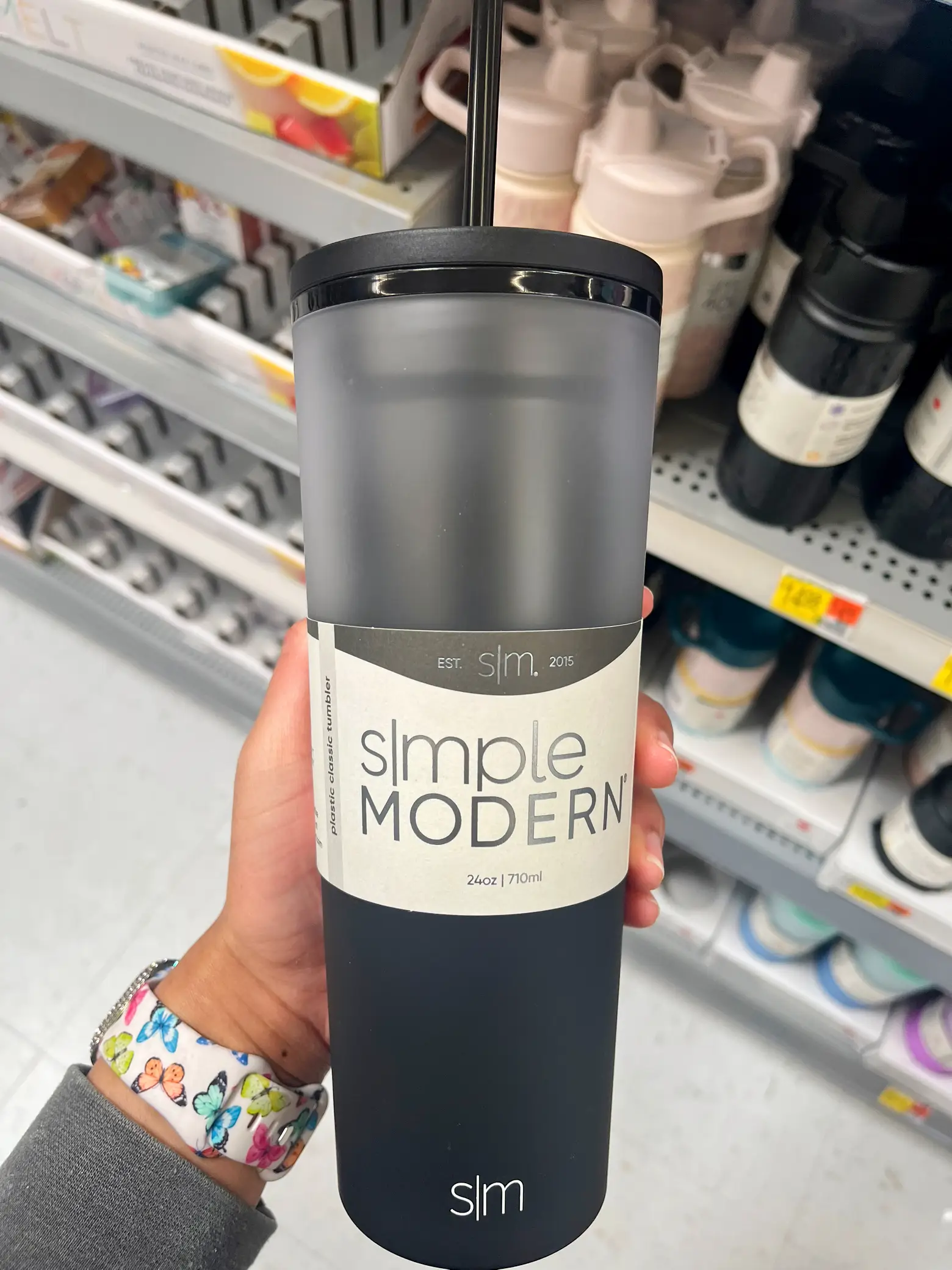 Simple Modern 24oz Classic Tumbler With Straw 2 Tone - Winter White : Target
