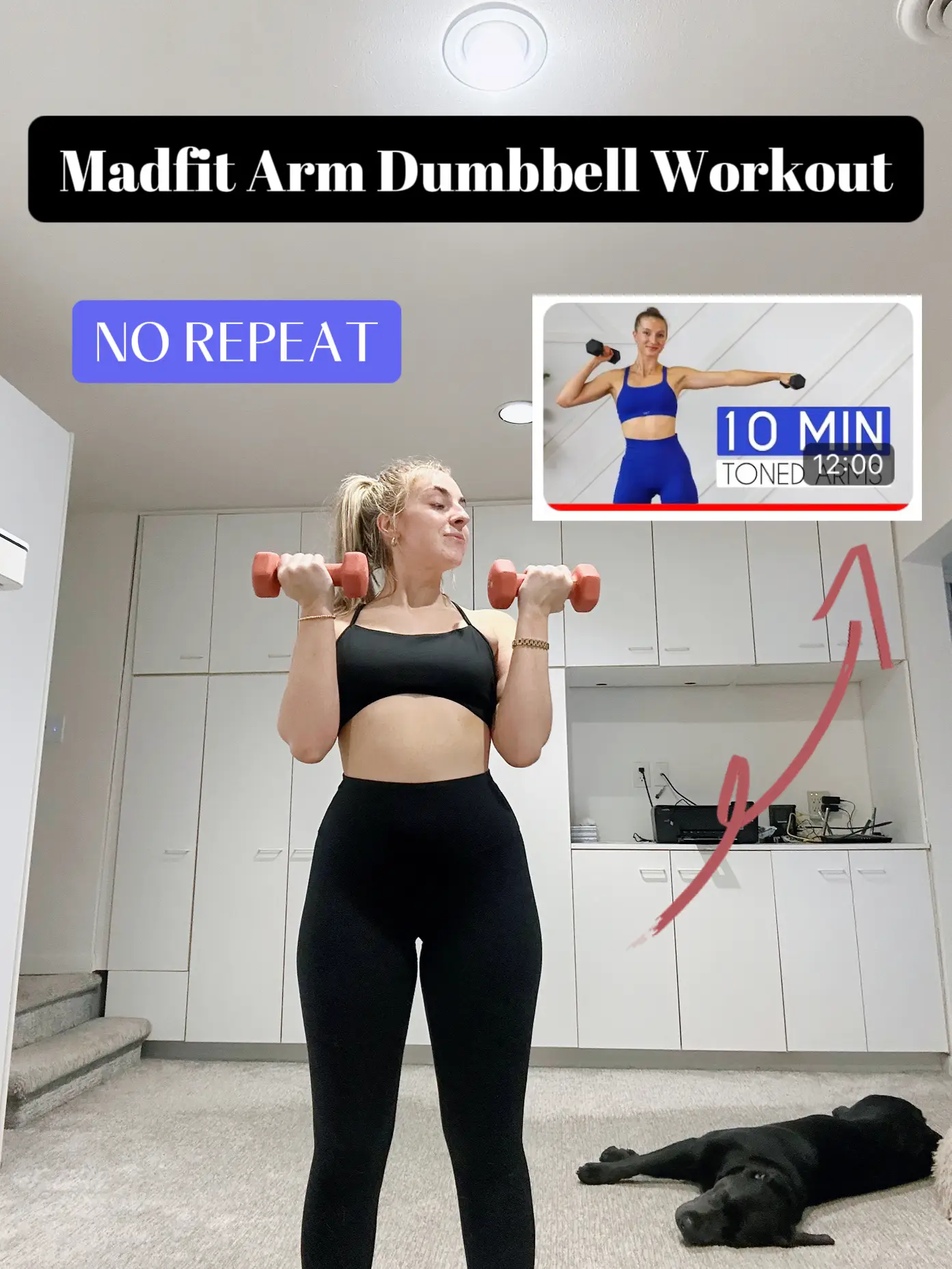 10-Minute Toned Arms Workout (At Home, Dumbbells Only) 