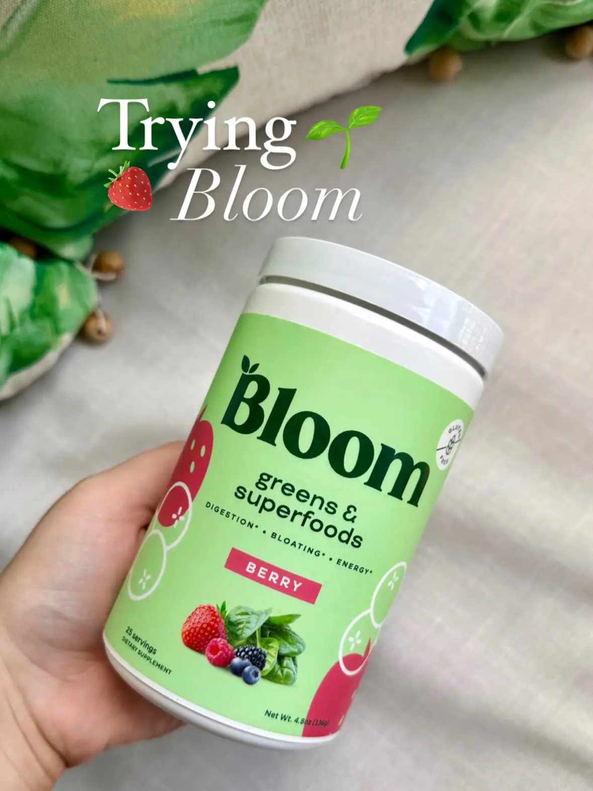 Trying Bloom greens & superfoods ✨💚
