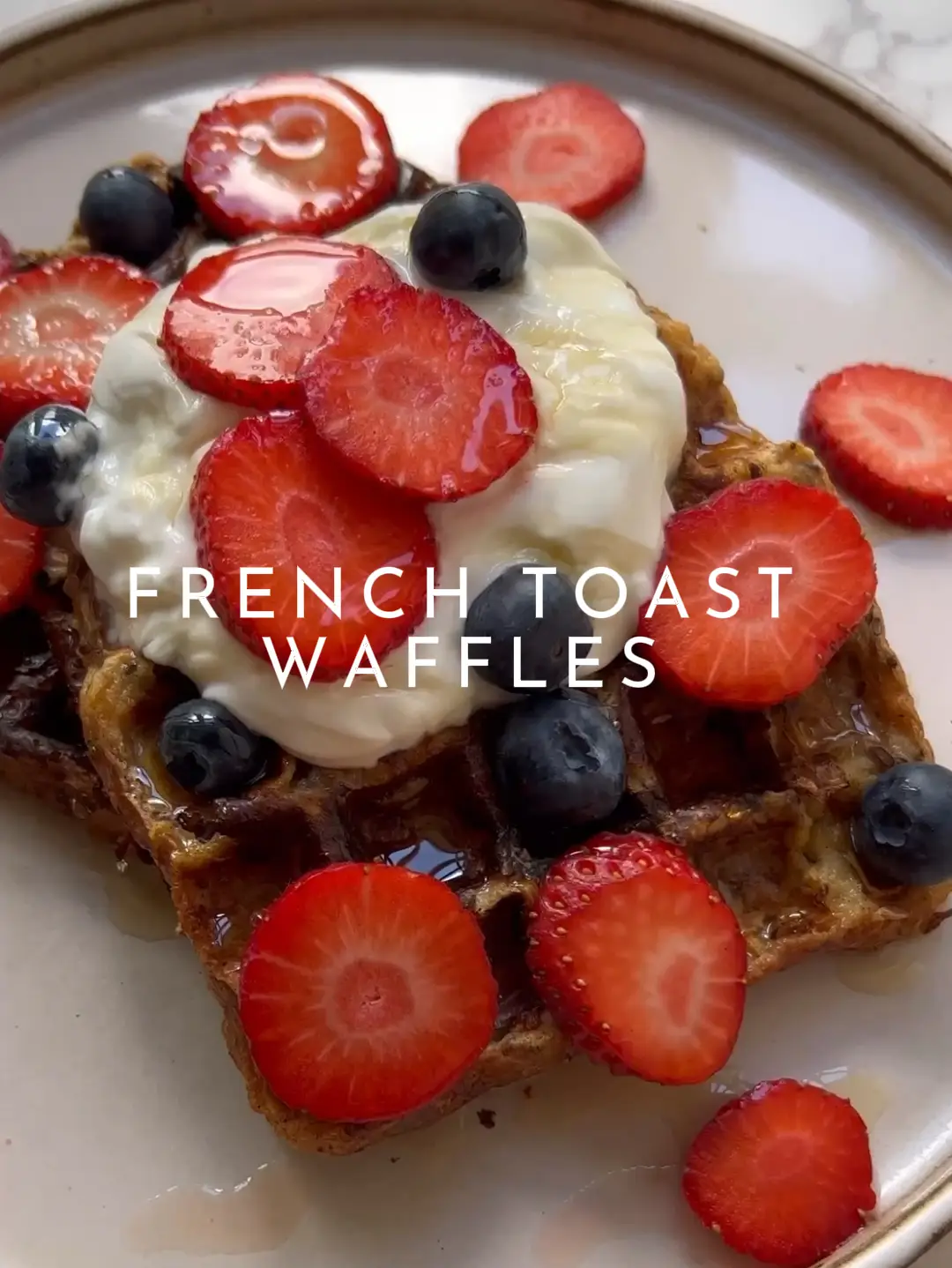 Easy French Toast Waffles - Sula and Spice