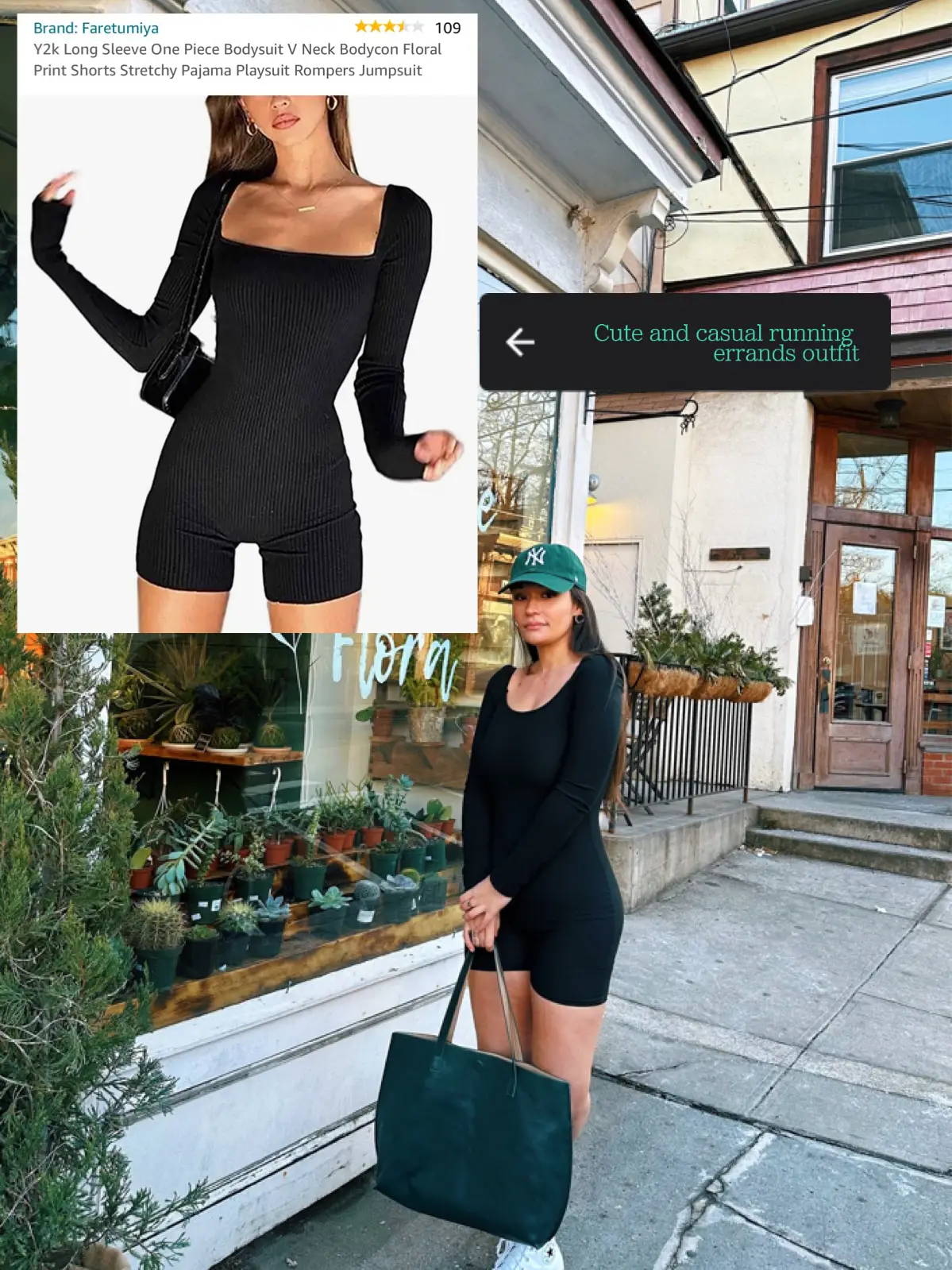 OQQ Women's 2 Piece Bodysuits Sexy Ribbed Round Neck Long Sleeve Shoulder  Hollowed Out Tops Bodysuits Black Beige at  Women's Clothing store