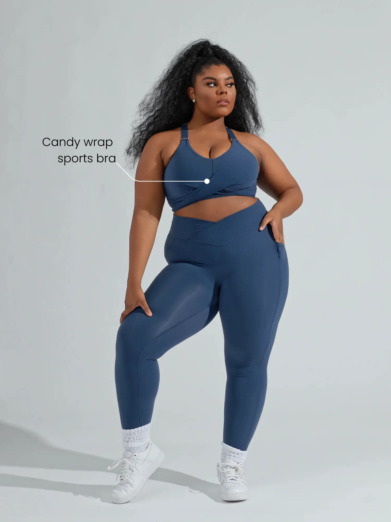 Stay strong and stylish all season in curvy activewear from ZELOS. Whether  your workouts are in the studio or …