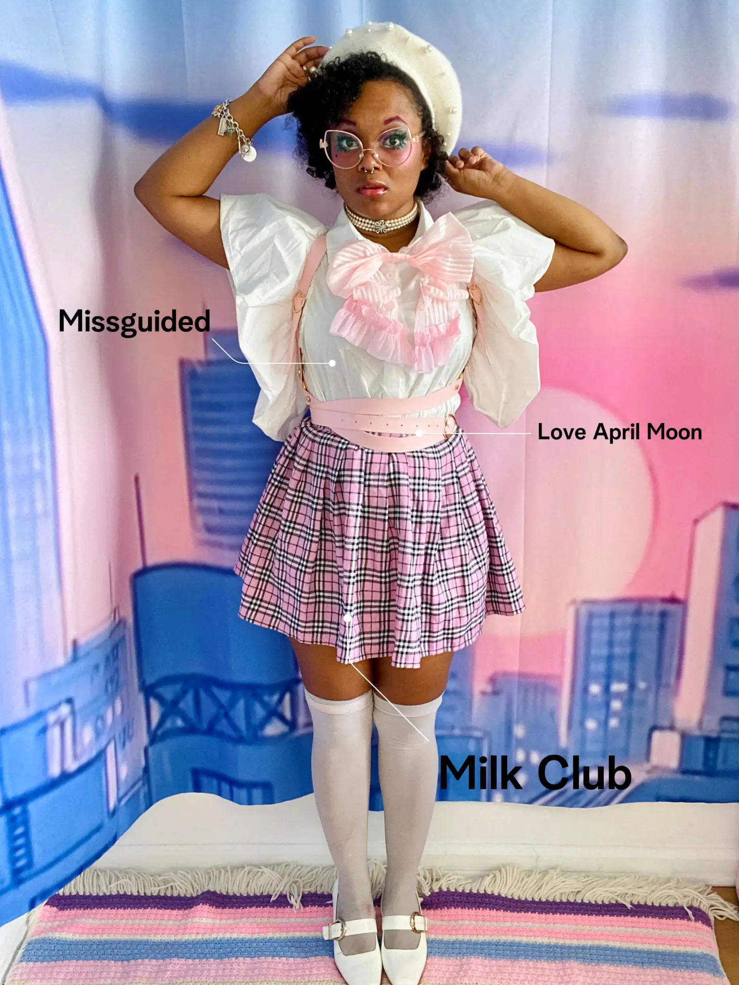 NEW Hello Kitty Bikini Bra Top lingerie - Y2k crop top Kawaii top (Brand  New)