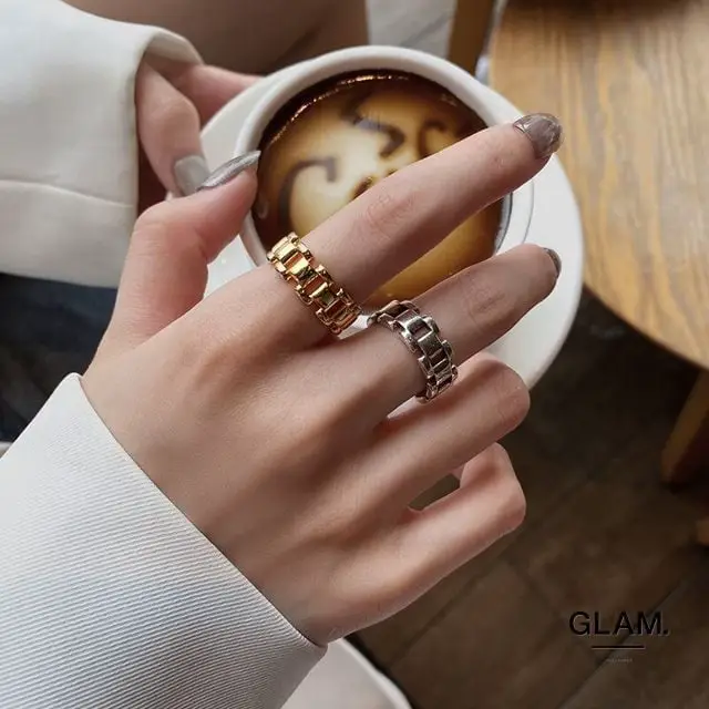 CHIEKO ☆chain ring☆シルバー おとなしく