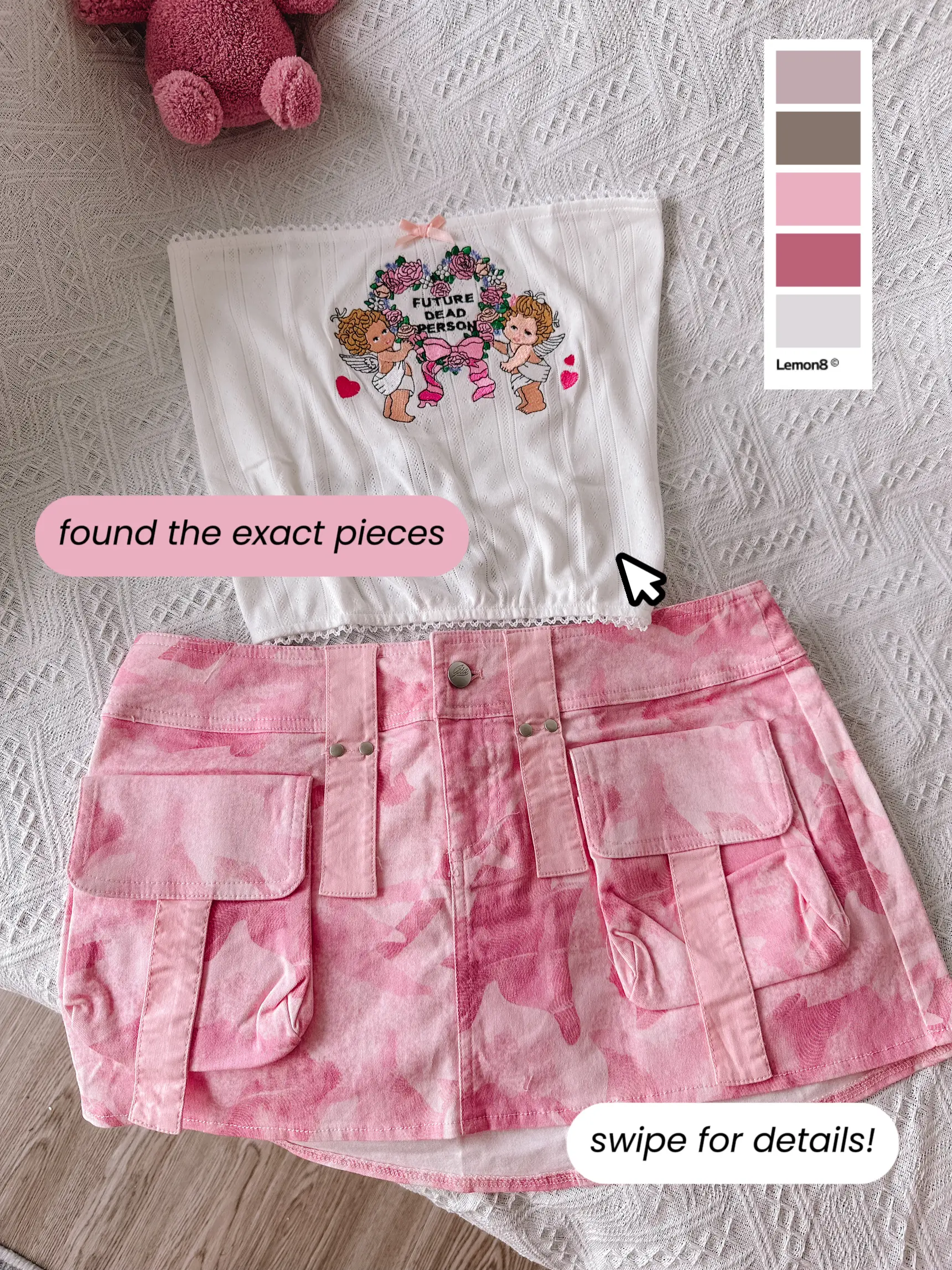Pink Multi-Pocket Cargo Jeans  Hanni - NewJeans - Fashion Chingu