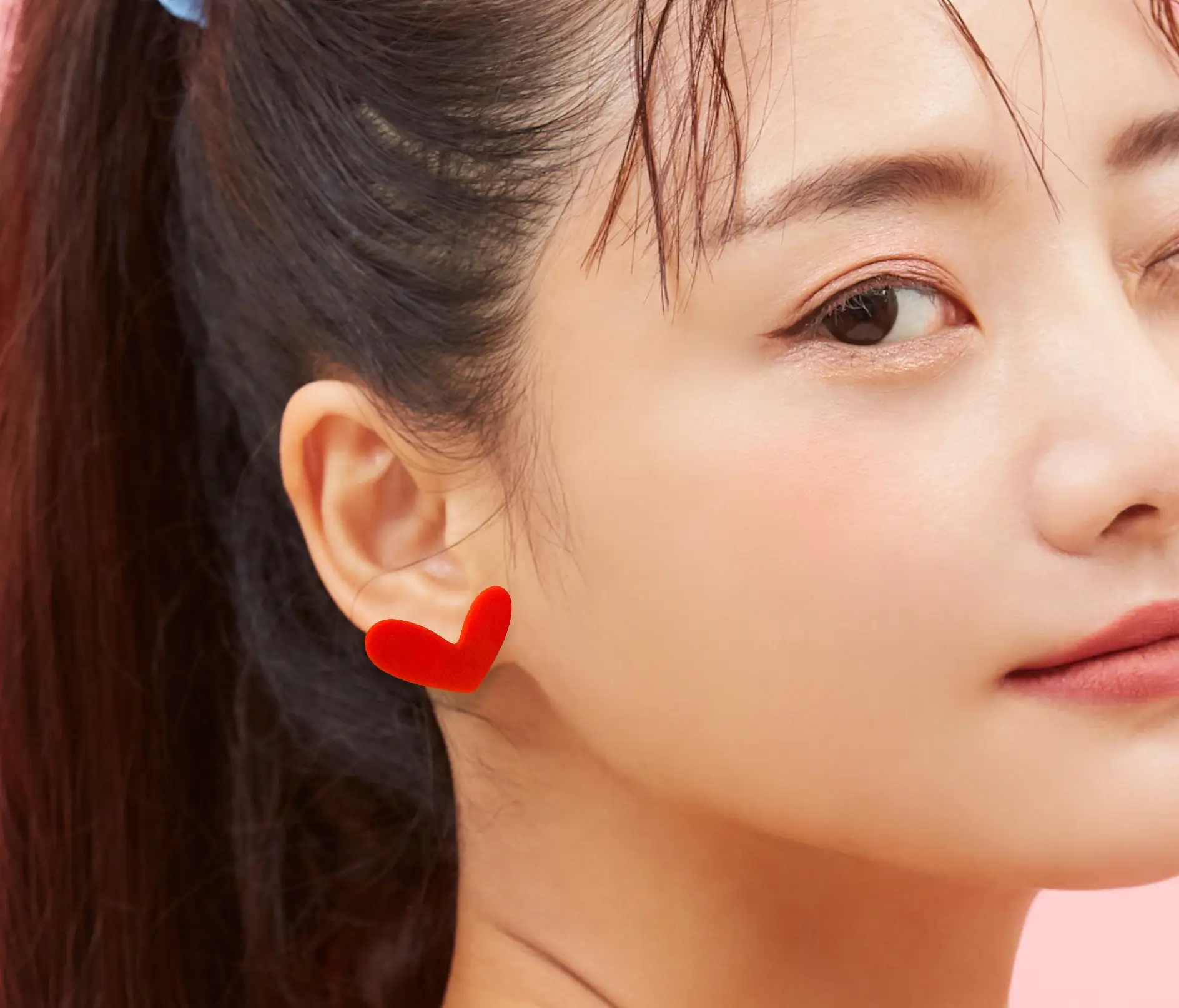 ❤︎マットなハート❤︎ピアス/イヤリング | ꕤLasleyꕤが投稿した 