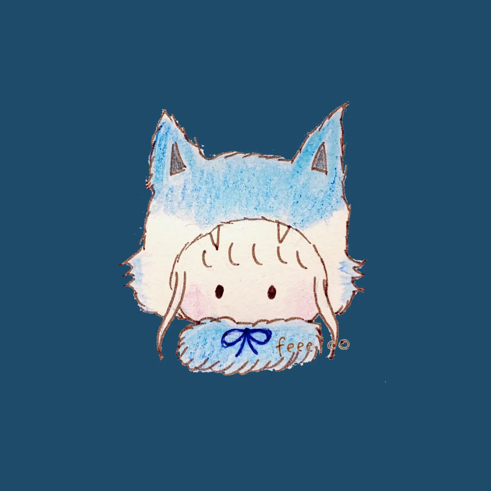 オリジナル手描きアナログイラスト 26 （元研究者がユルくてキモ
