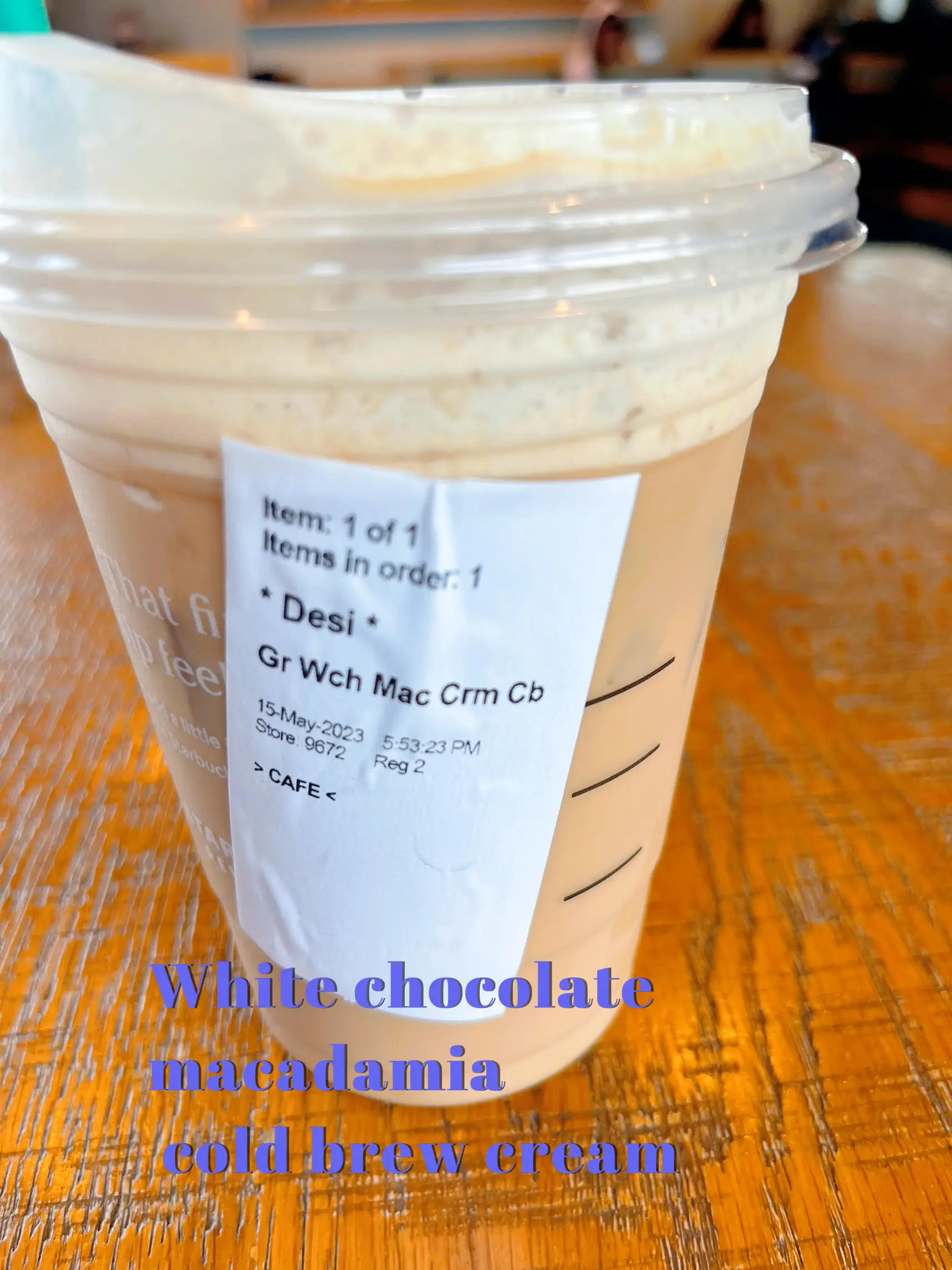 White chocolate macadamia cold brew cream Gallery posted by