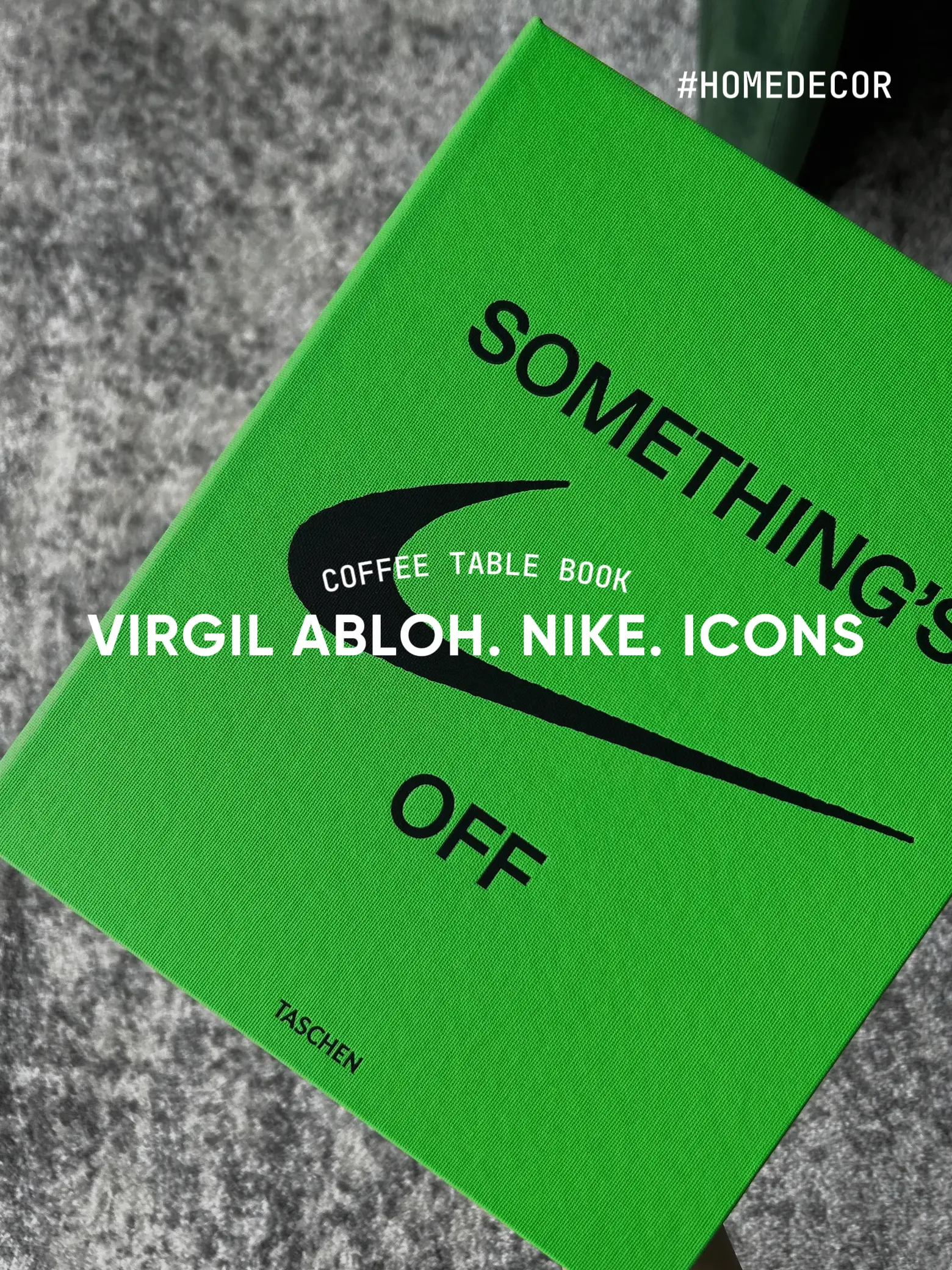 Coffee table book: Virgil Abloh Nike. Icons, Gallery posted by Natalia