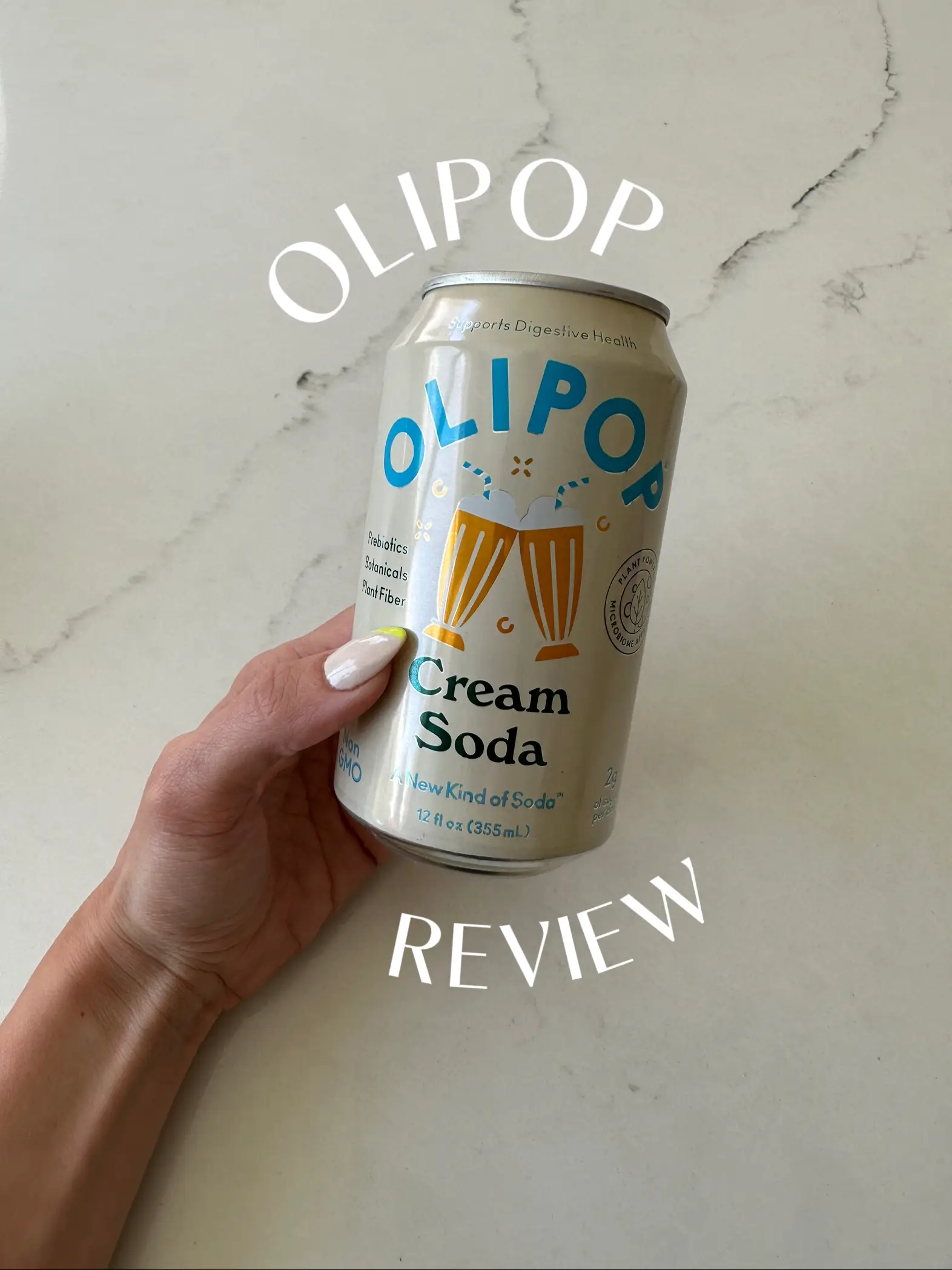 OLIPOP cream soda | Video published by Hayley Lombard | Lemon8