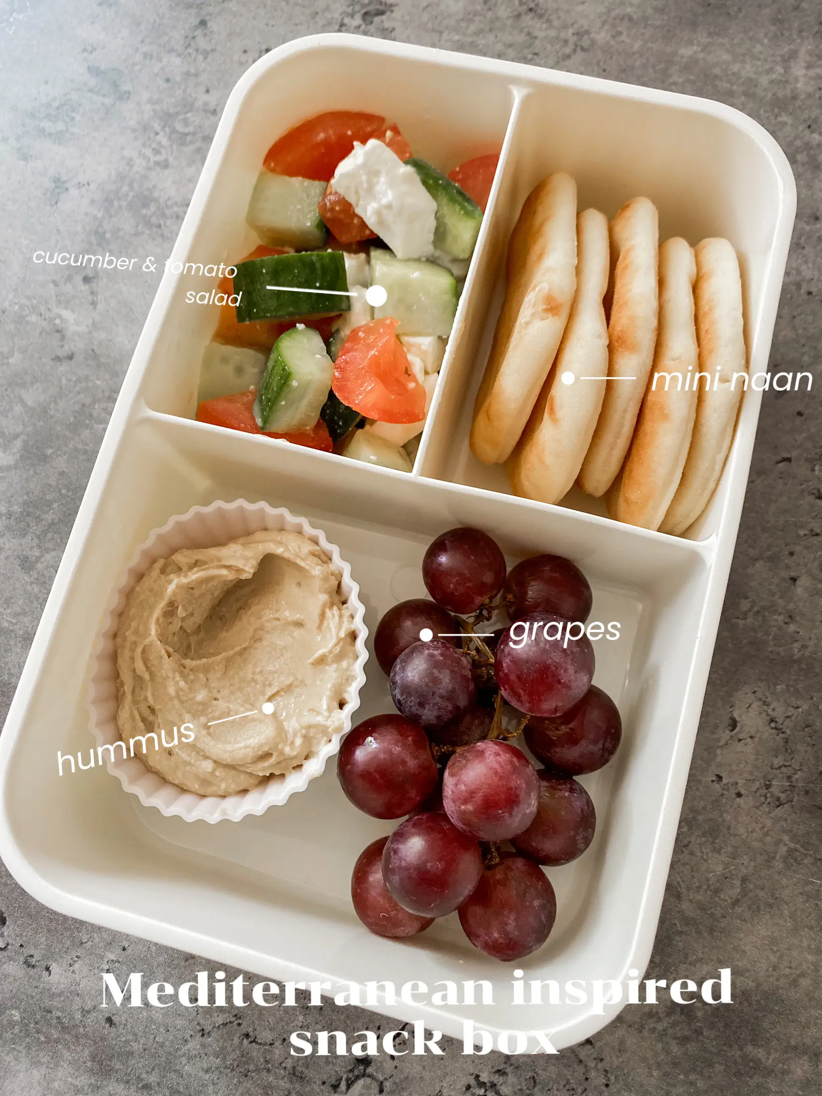 Snack Lunch Bento Box - Fully Mediterranean