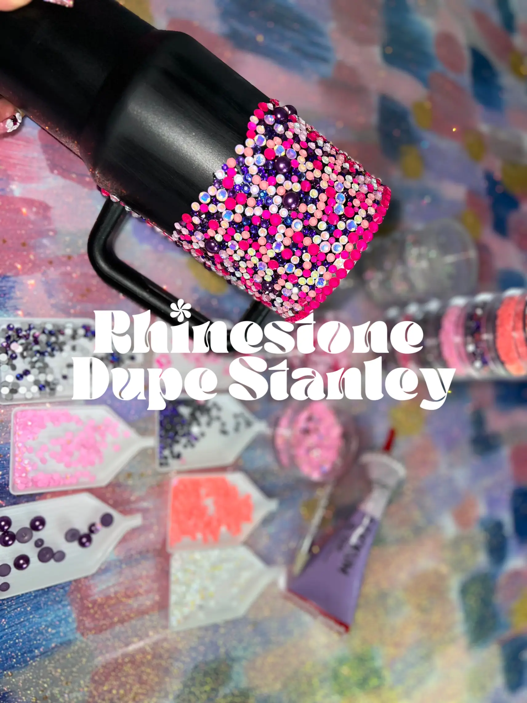 30 OZ Barbie Pink Bling Rhinestone Stanley Tumbler 