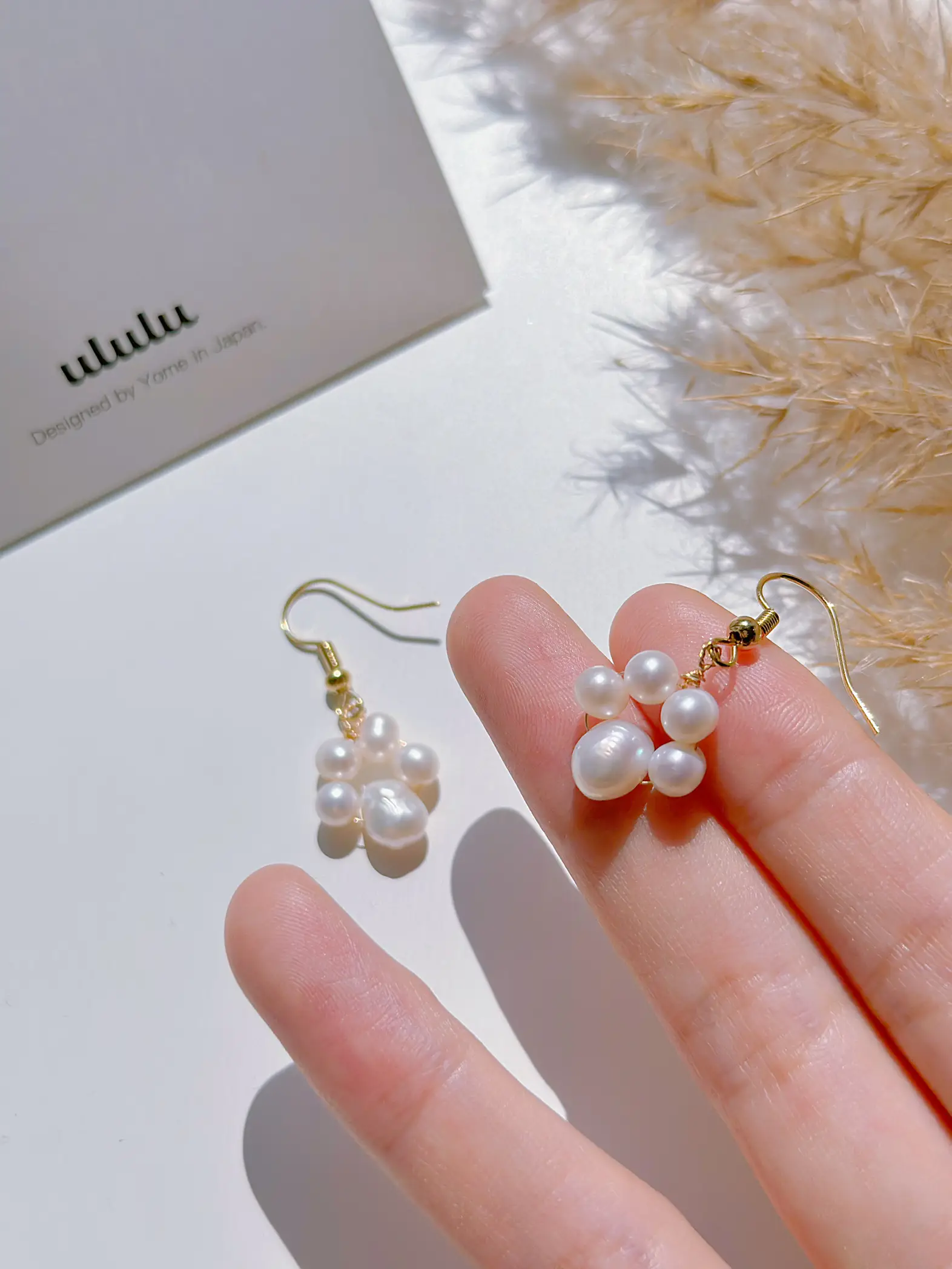 ฅ❤️ 猫ねこ花パール帽子クリップ帽子ストラップ帽子プレゼント